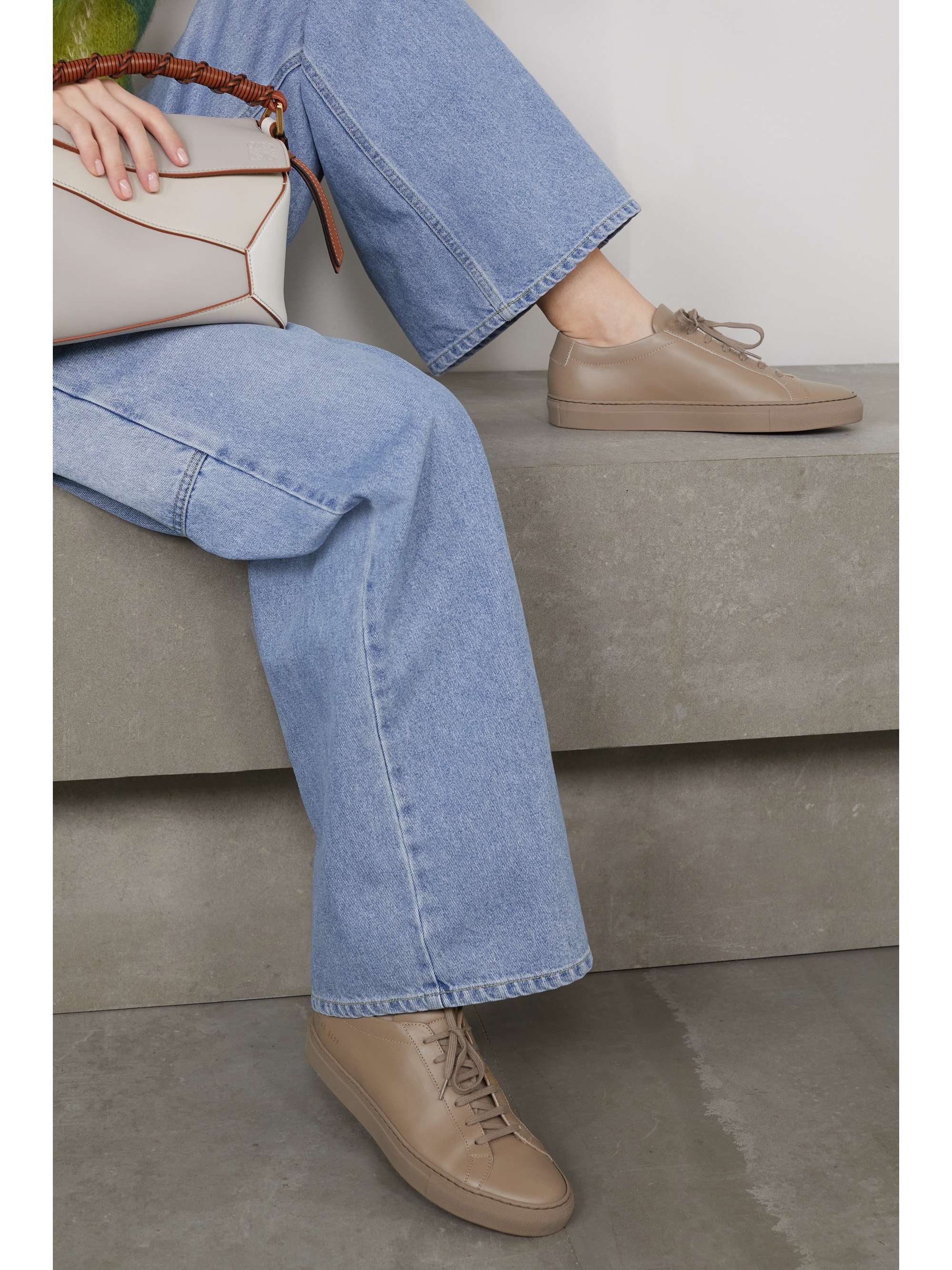 common projects brown sneakers