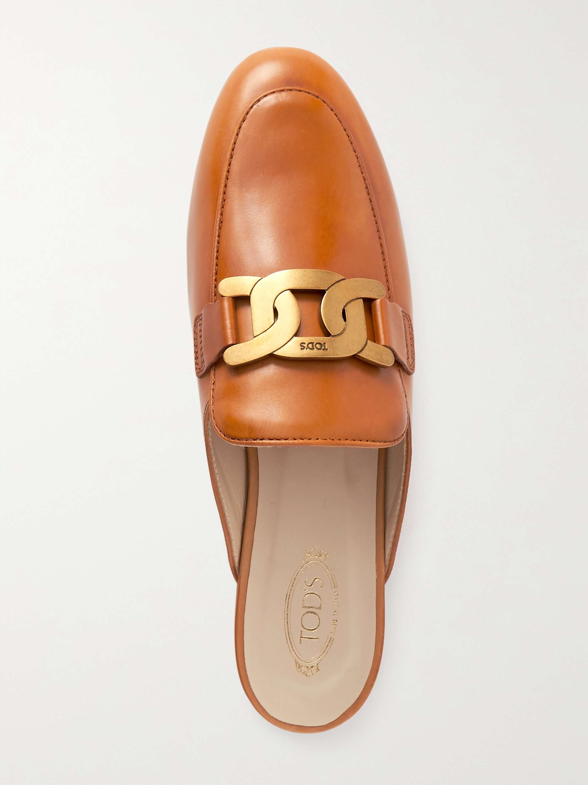 immunisering grinende lager TOD'S Embellished leather slippers | NET-A-PORTER