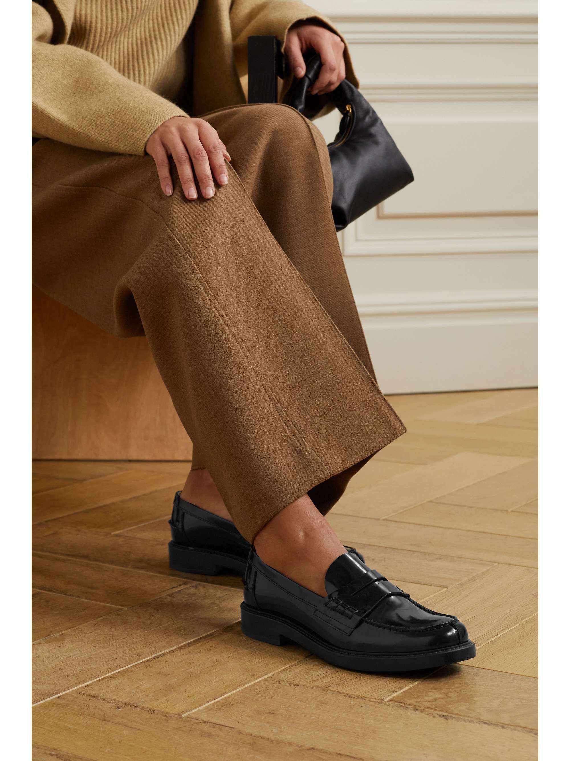 TOD'S Gomma patent-leather loafers | NET-A-PORTER