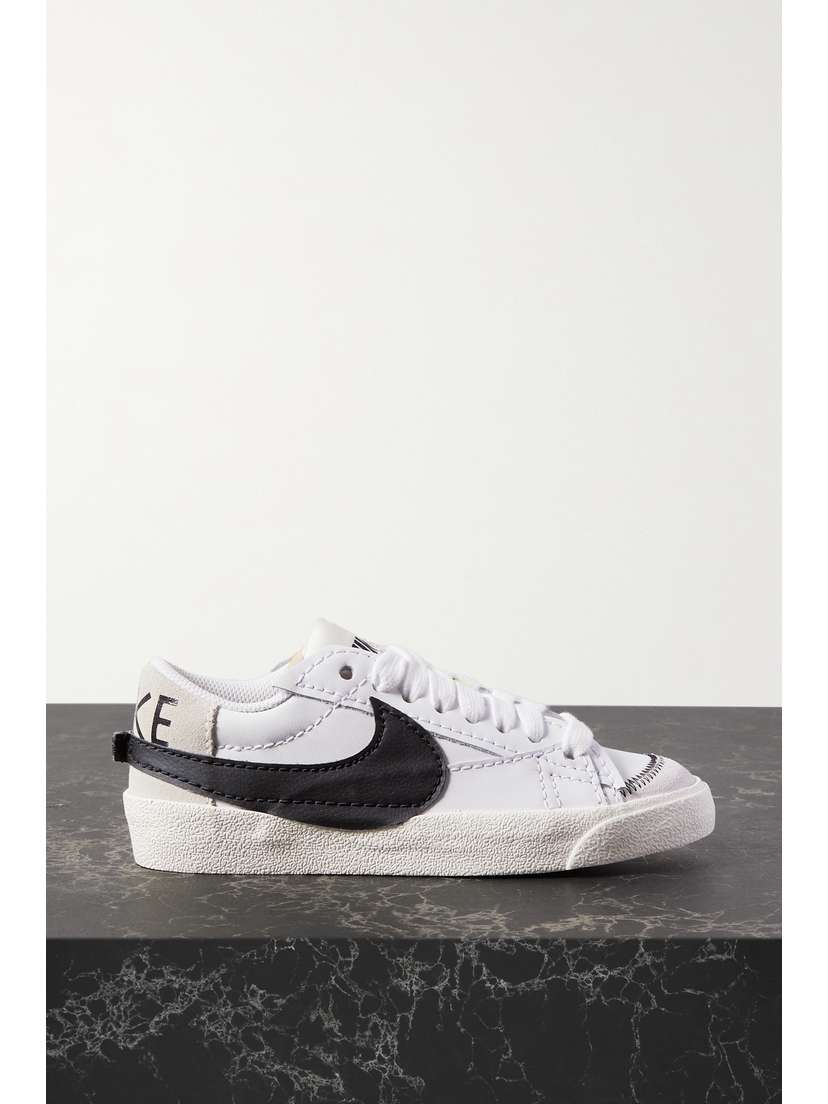 Nike Blazer Low'77 Jumbo Suede-trimmed Leather Sneakers