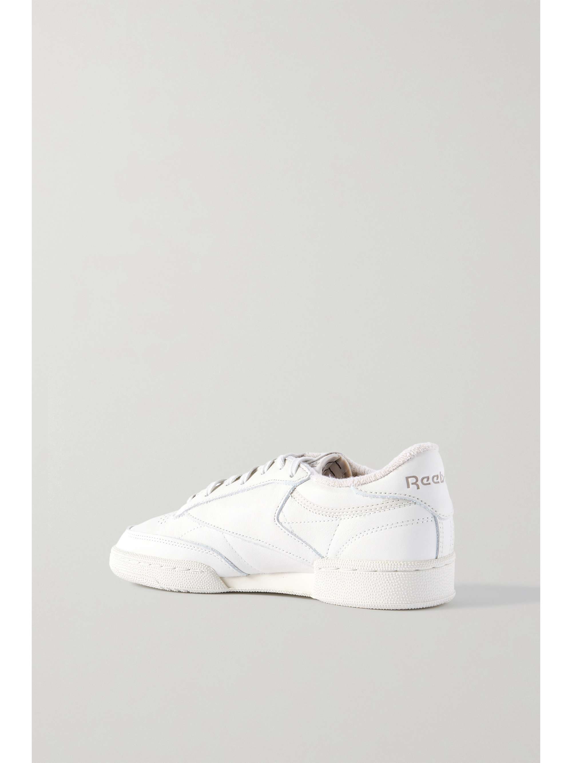 White Reebok Club C 85 leather sneakers 
