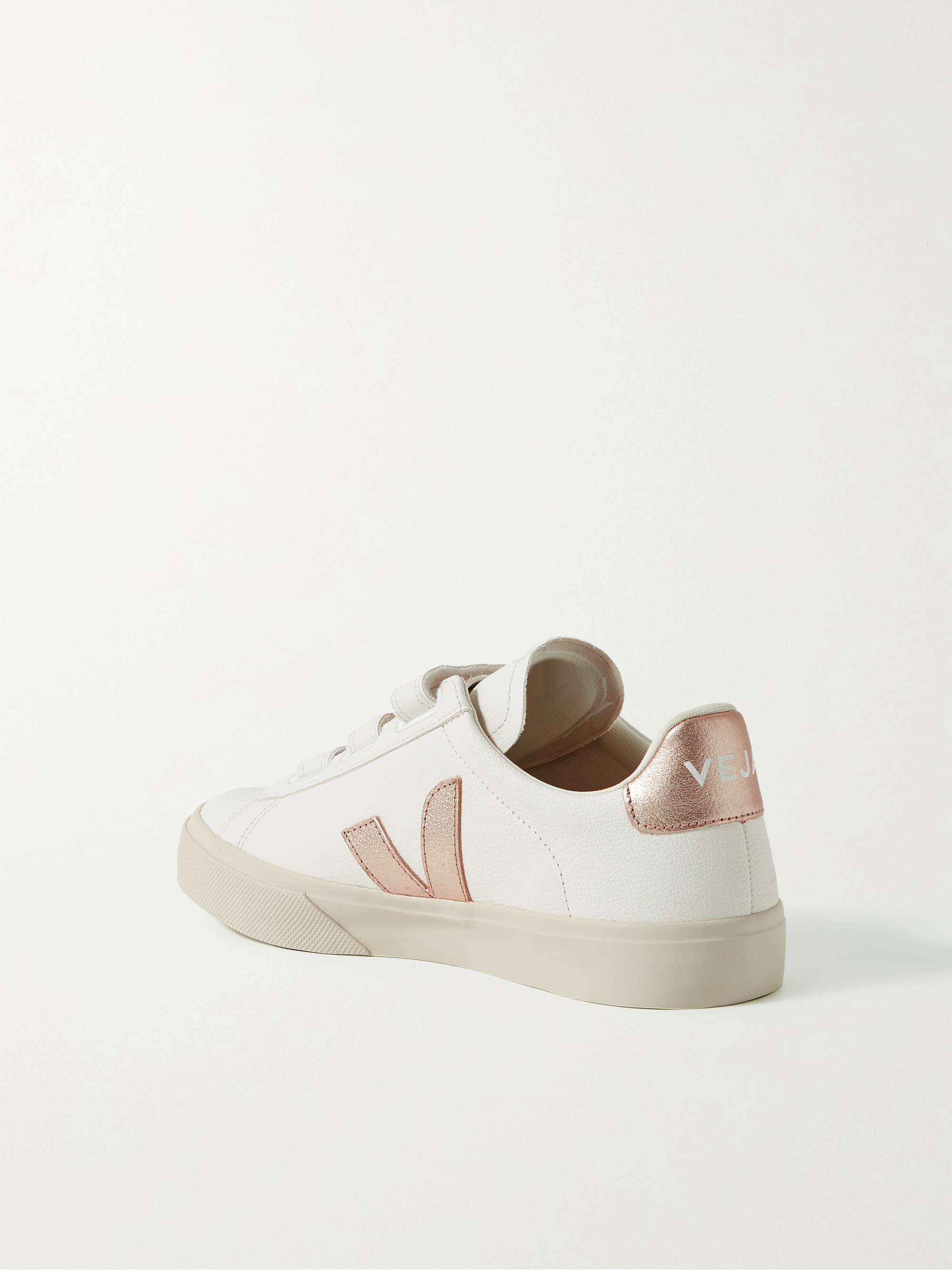 VEJA Recife rubber-trimmed leather sneakers