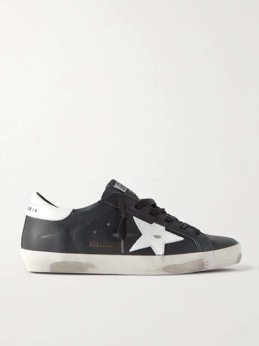 Golden Goose Superstar Distressed Leather Sneakers