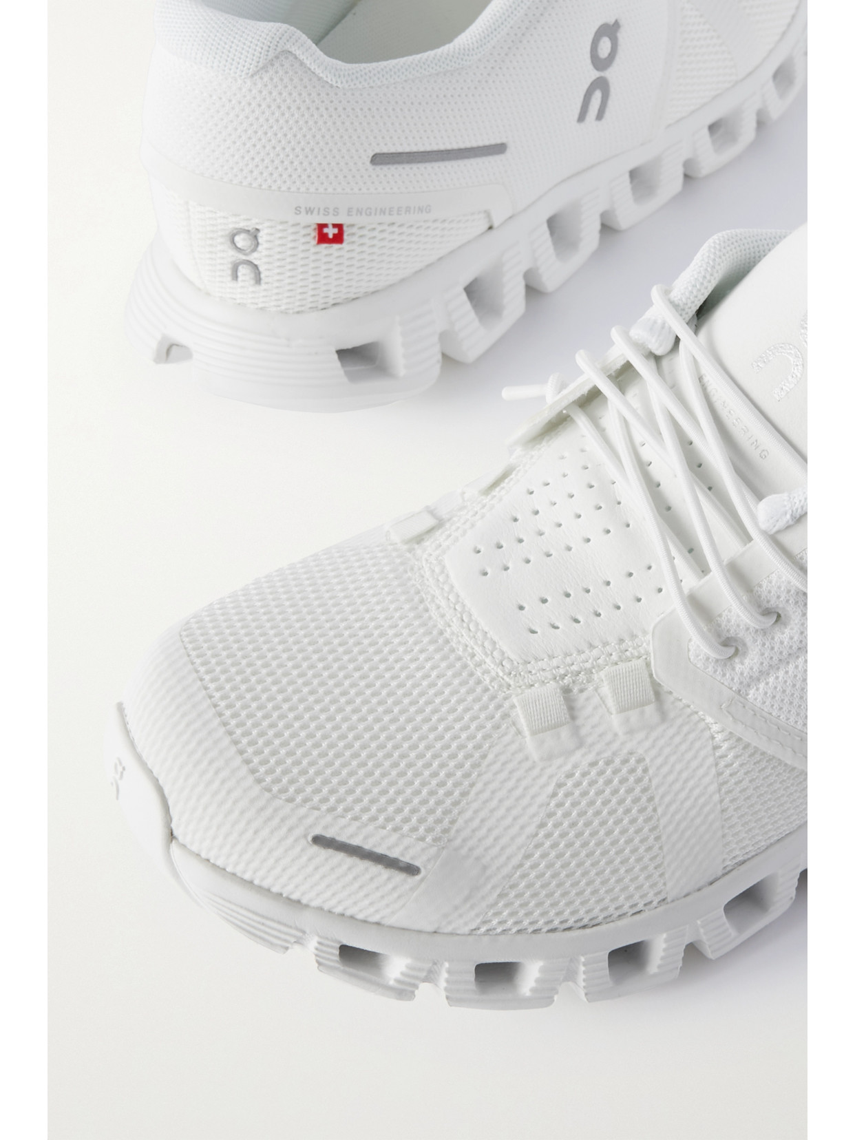 Shop On Cloud Mesh Sneakers In White