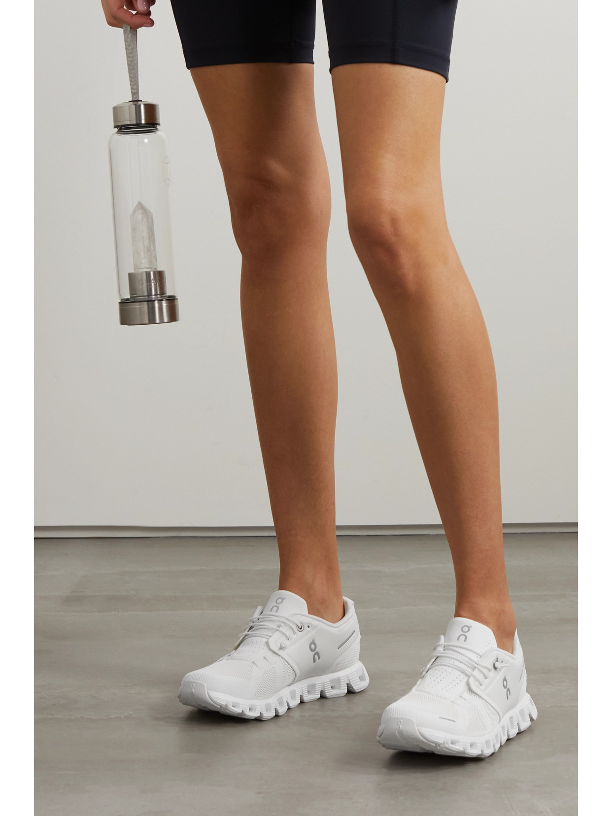 Shop On Cloud Mesh Sneakers In White