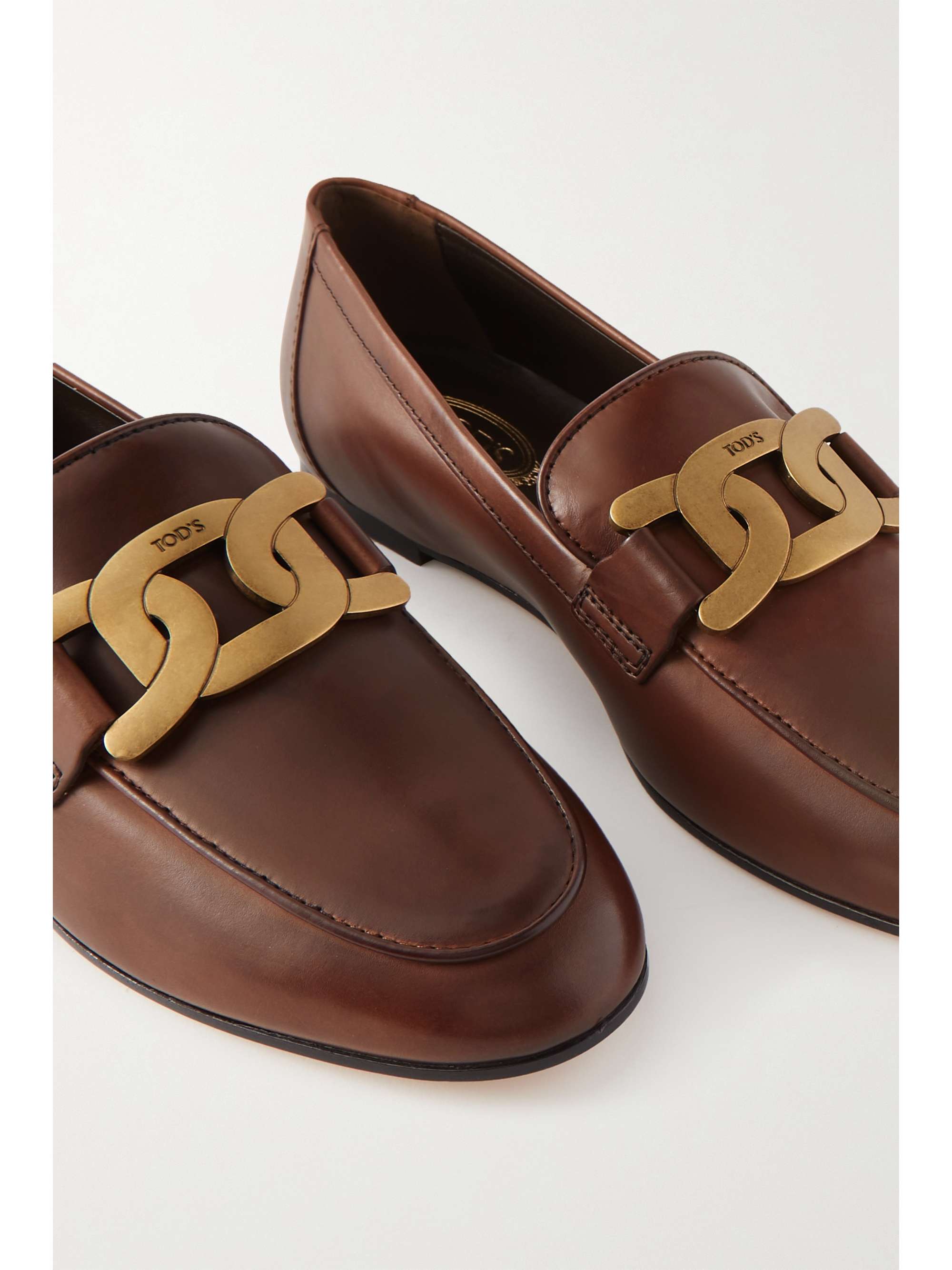 tod's kate leather loafers