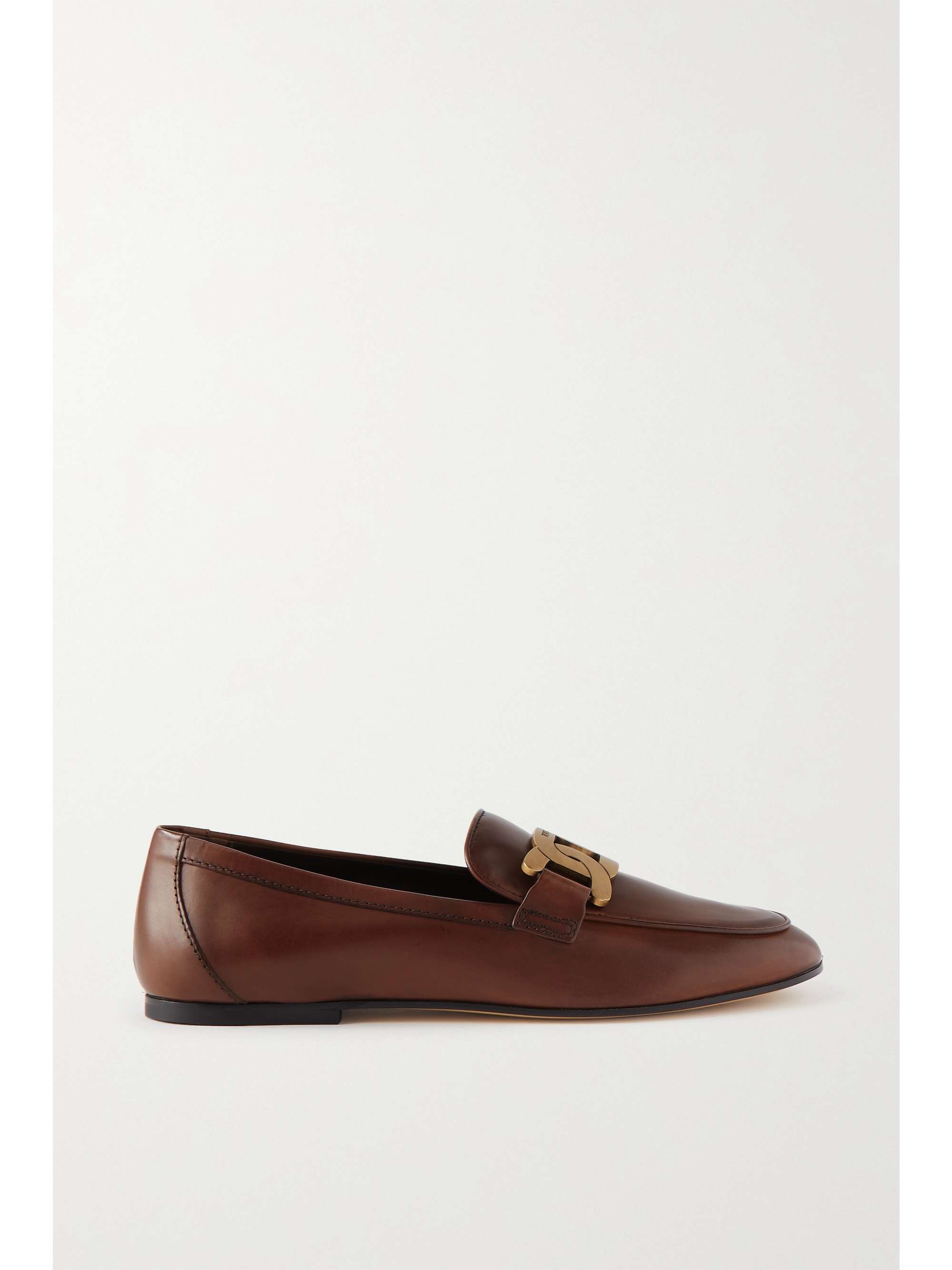 TOD'S Kate embellished leather loafers