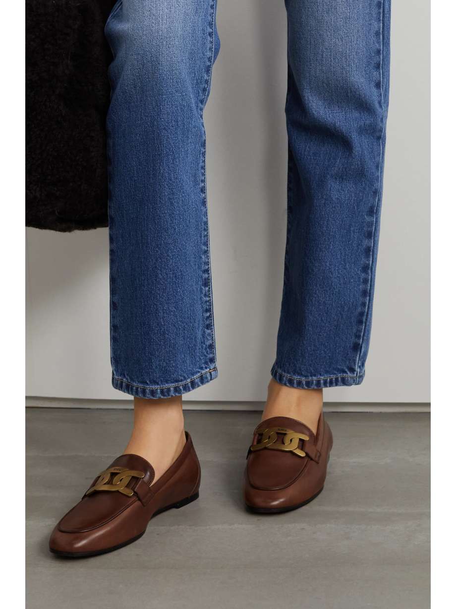 tod's kate leather loafers