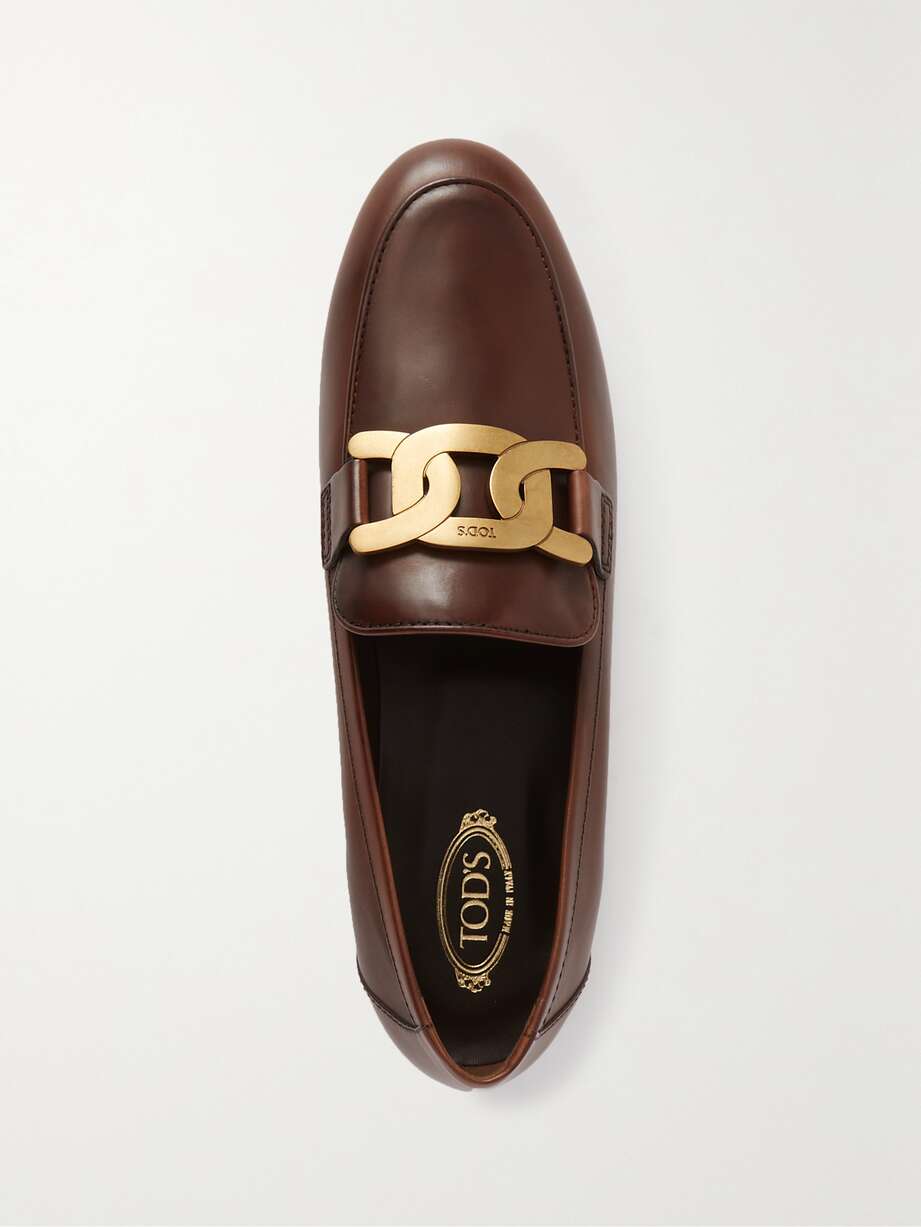 tod's kate leather loafers