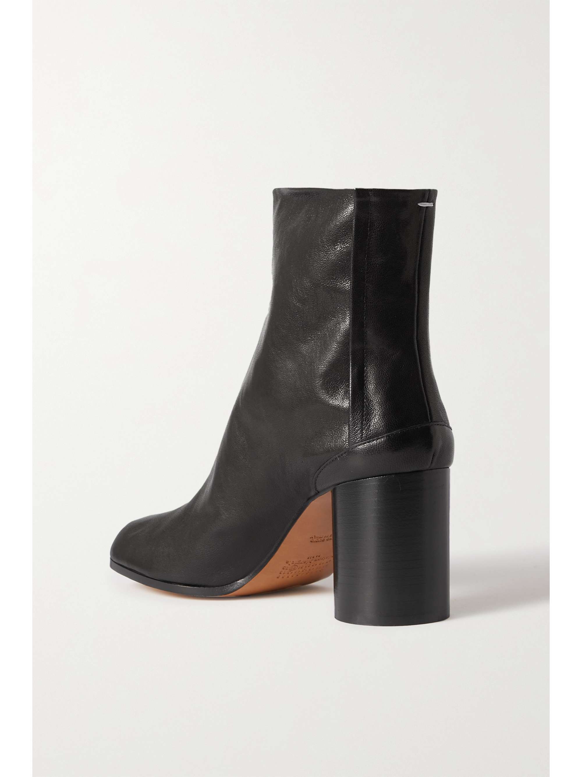 MAISON MARGIELA Tabi split-toe metallic crinkled-leather ankle boots
