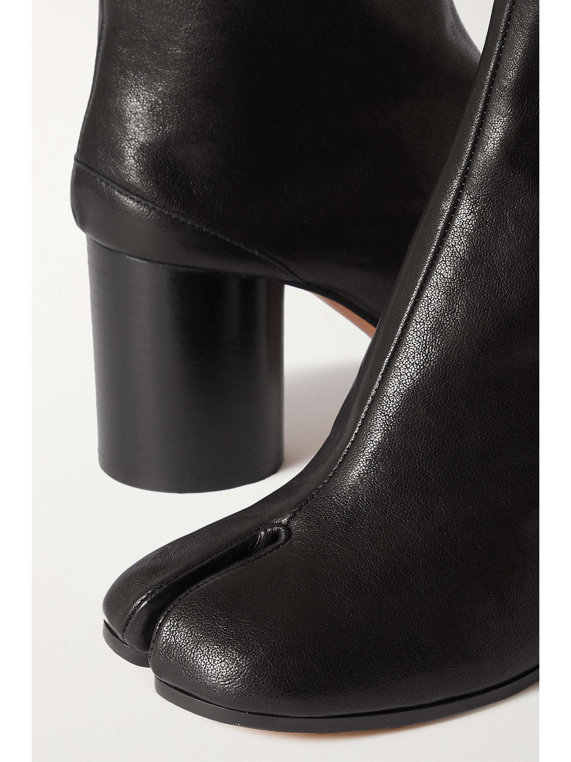 MAISON MARGIELA Tabi split-toe metallic crinkled-leather ankle boots