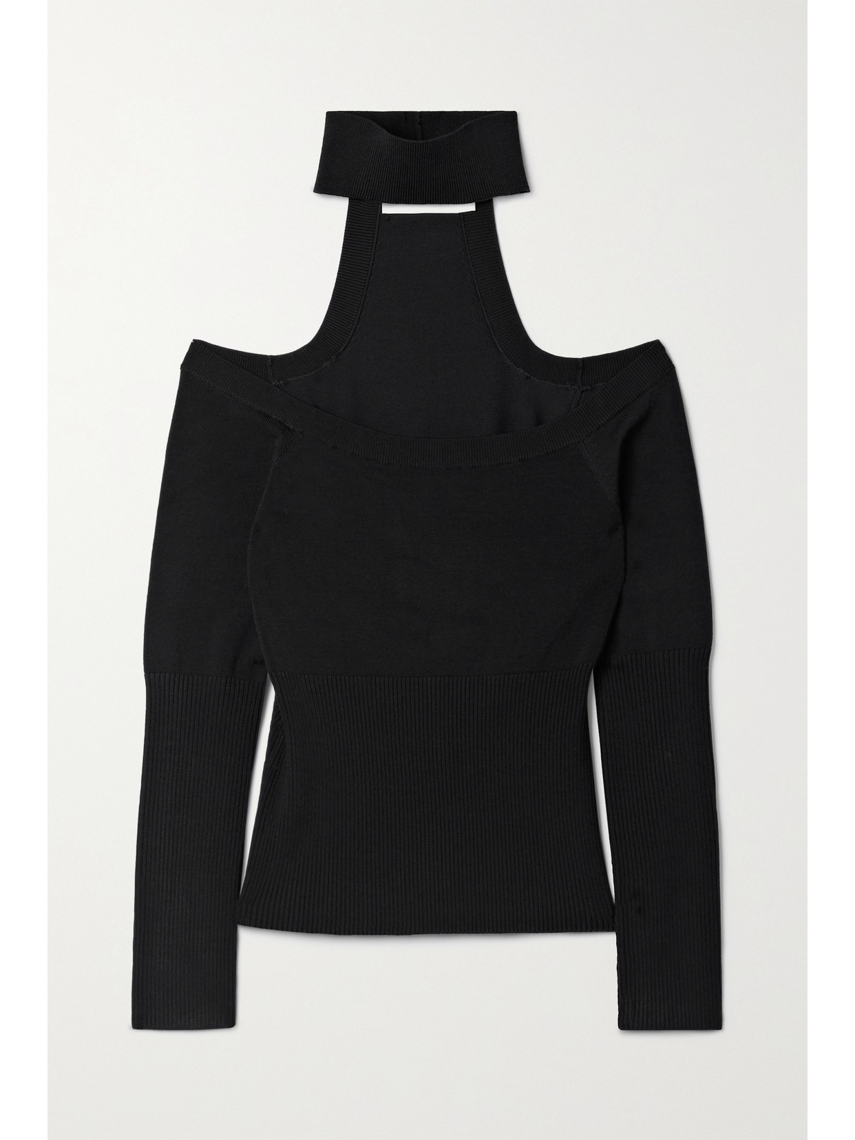 Simkhai Womens Black Lila Off-shoulder Stretch-knit Top