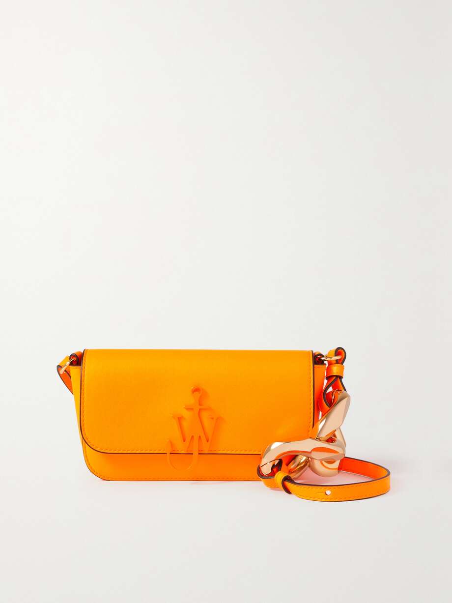 JW ANDERSON Anchor neon leather shoulder bag