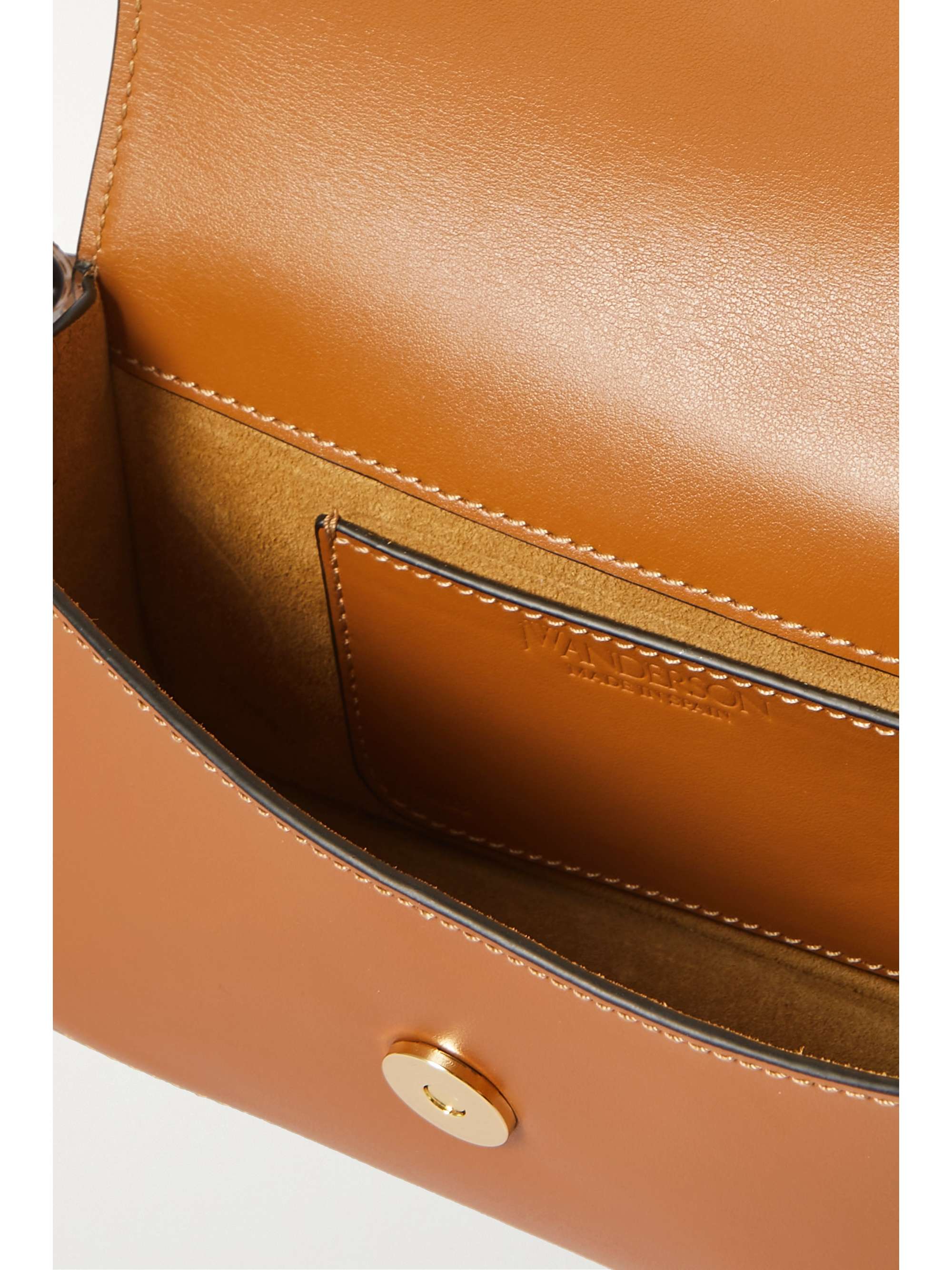 JW ANDERSON Anchor metallic leather shoulder bag