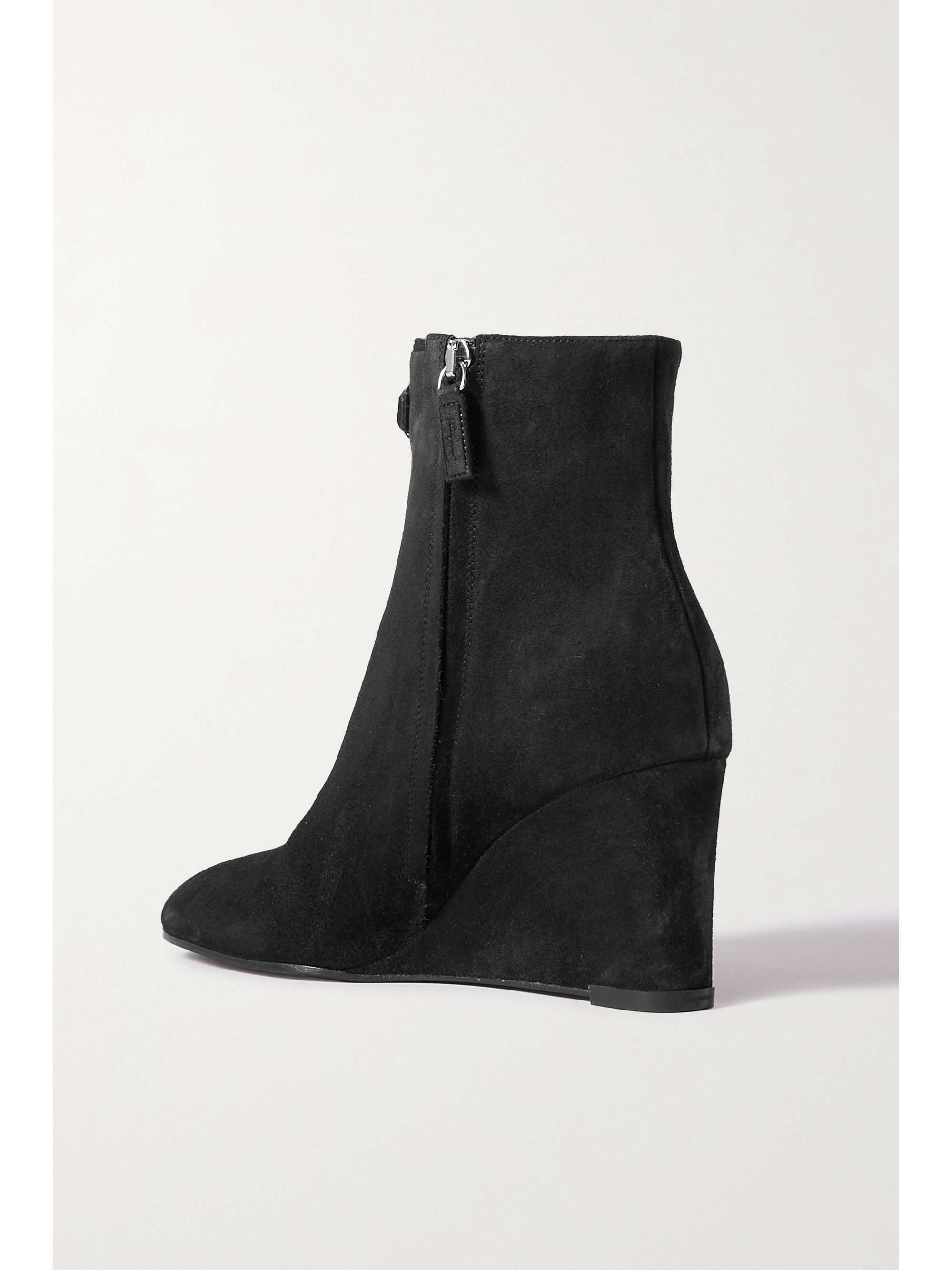 Black Catuja embellished suede wedge 