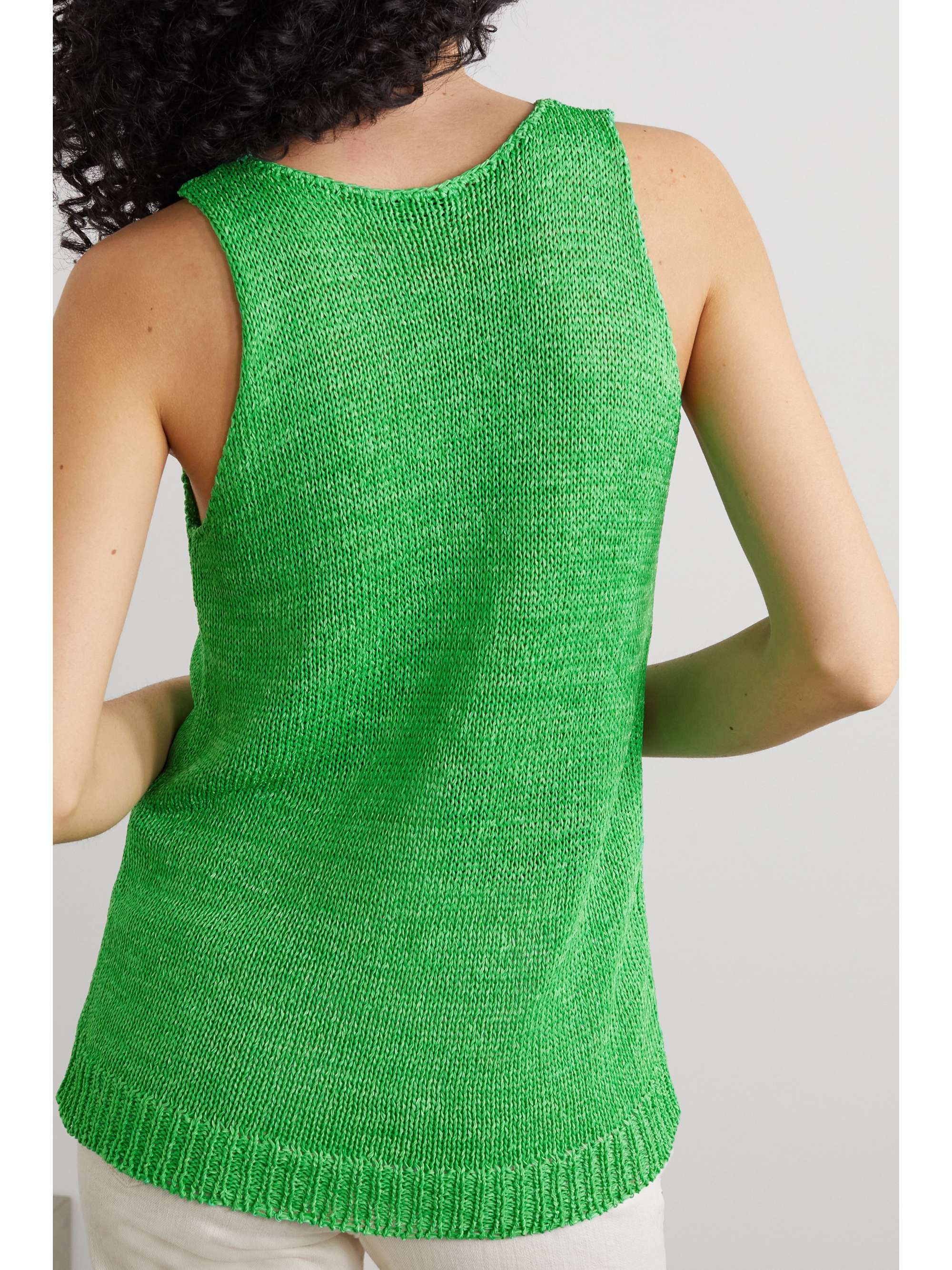 JW ANDERSON Metallic intarsia-knit tank