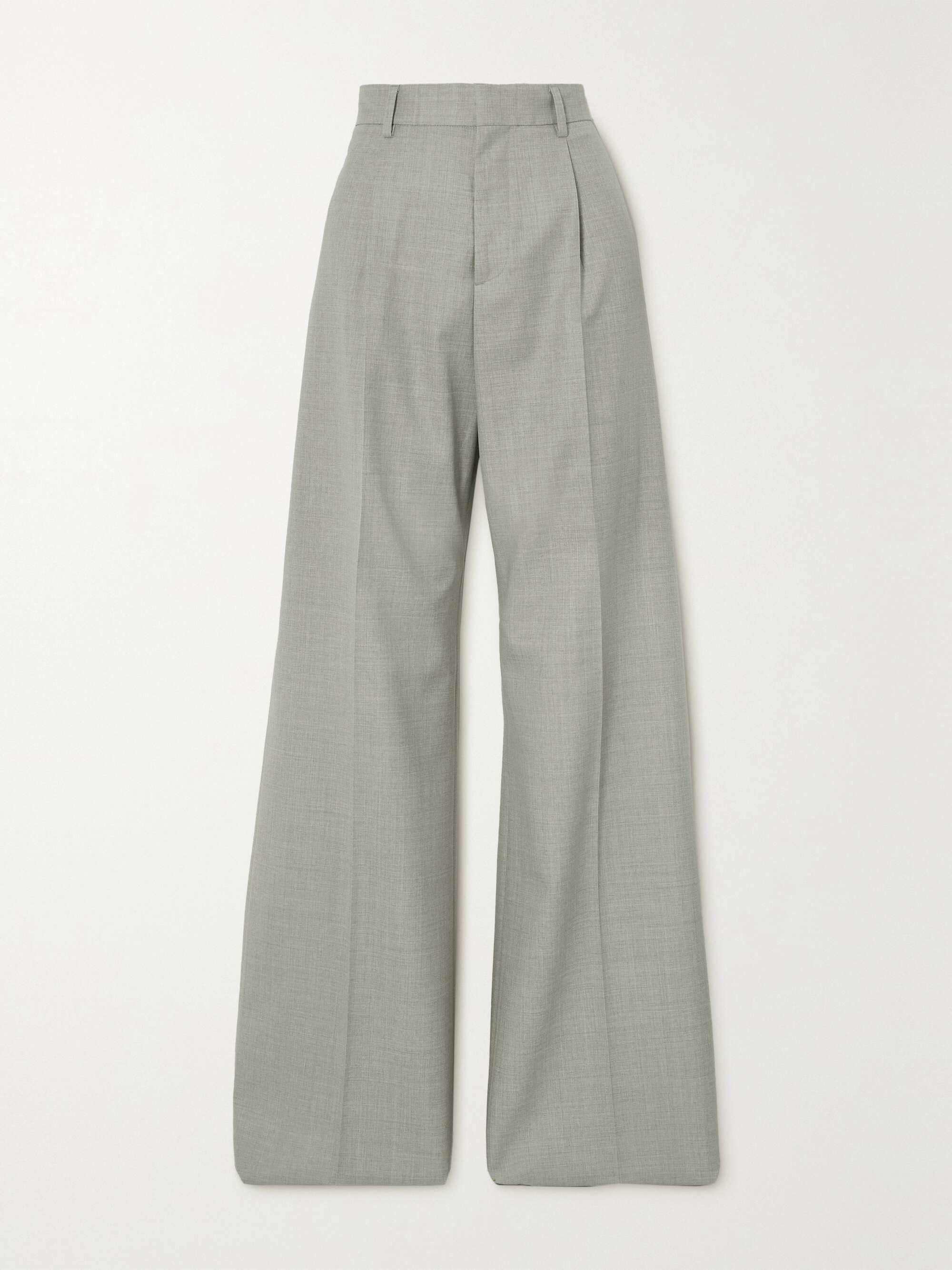 Gray Wool wide-leg pants | AMIRI | NET 