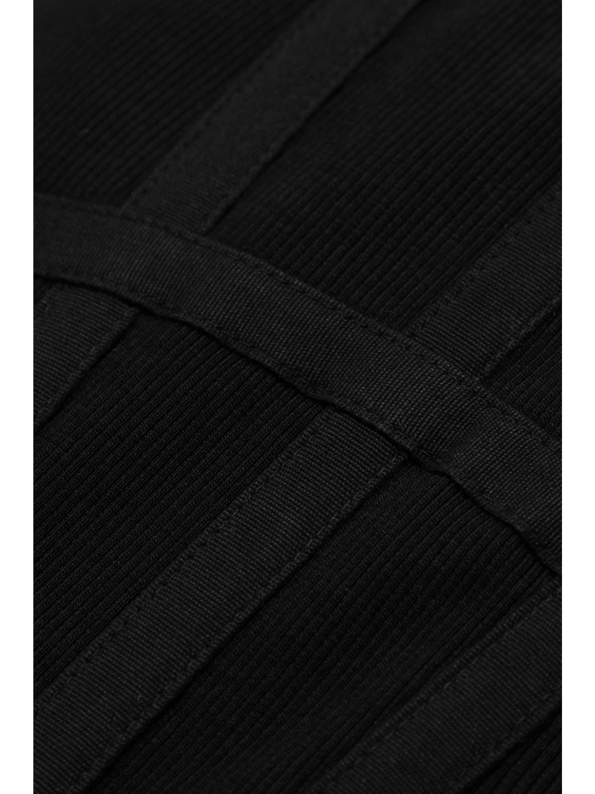 DION LEE Ribbed stretch organic cotton-jersey bustier top