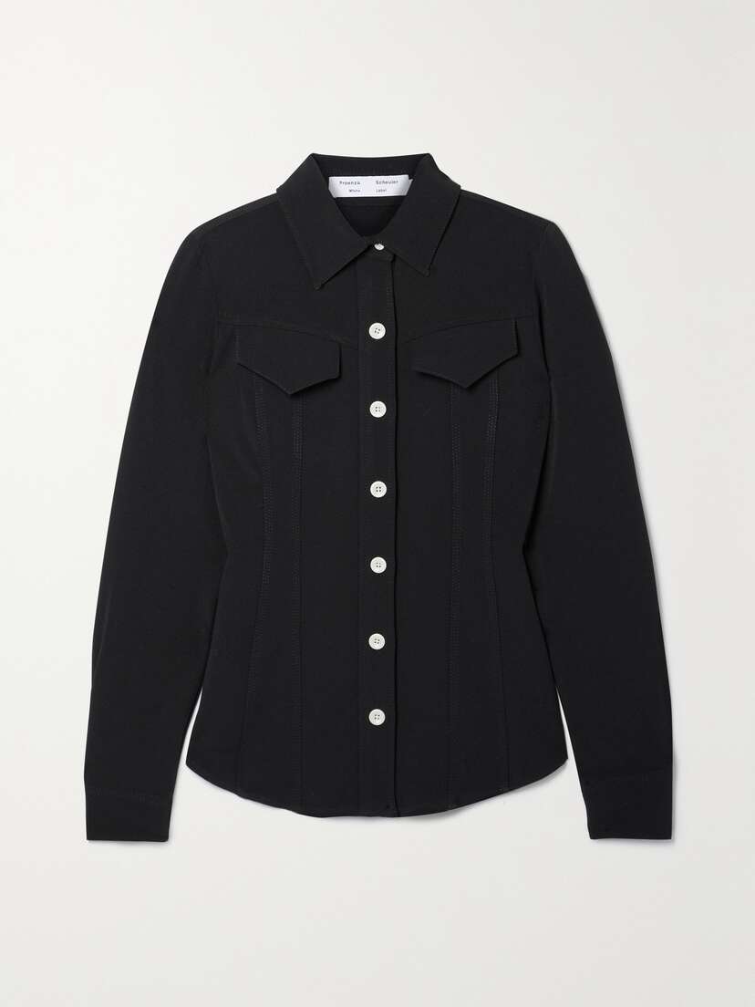 Proenza Schouler White Label Crepe Shirt