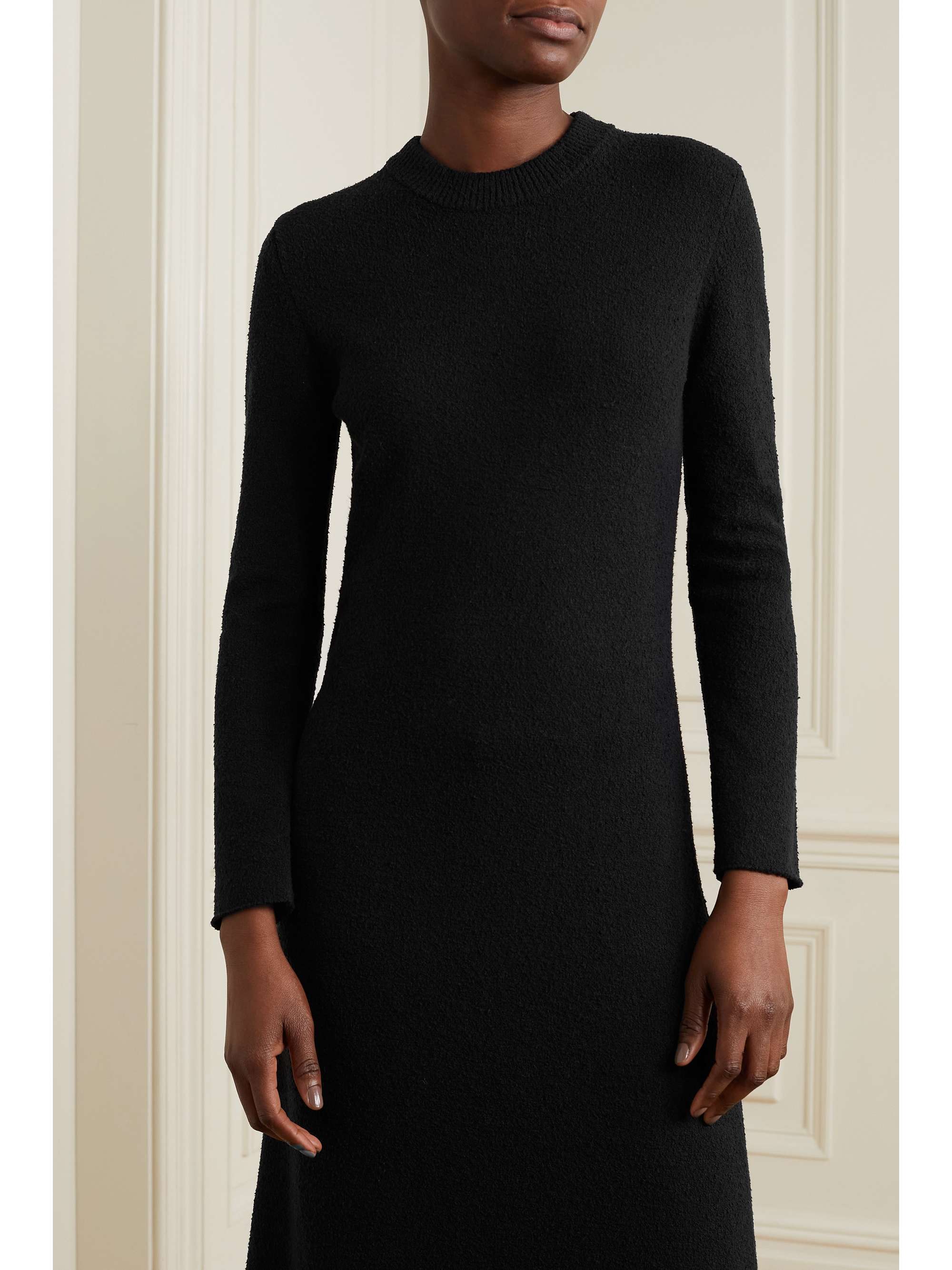 PROENZA SCHOULER Fringed silk-blend bouclé-knit maxi dress