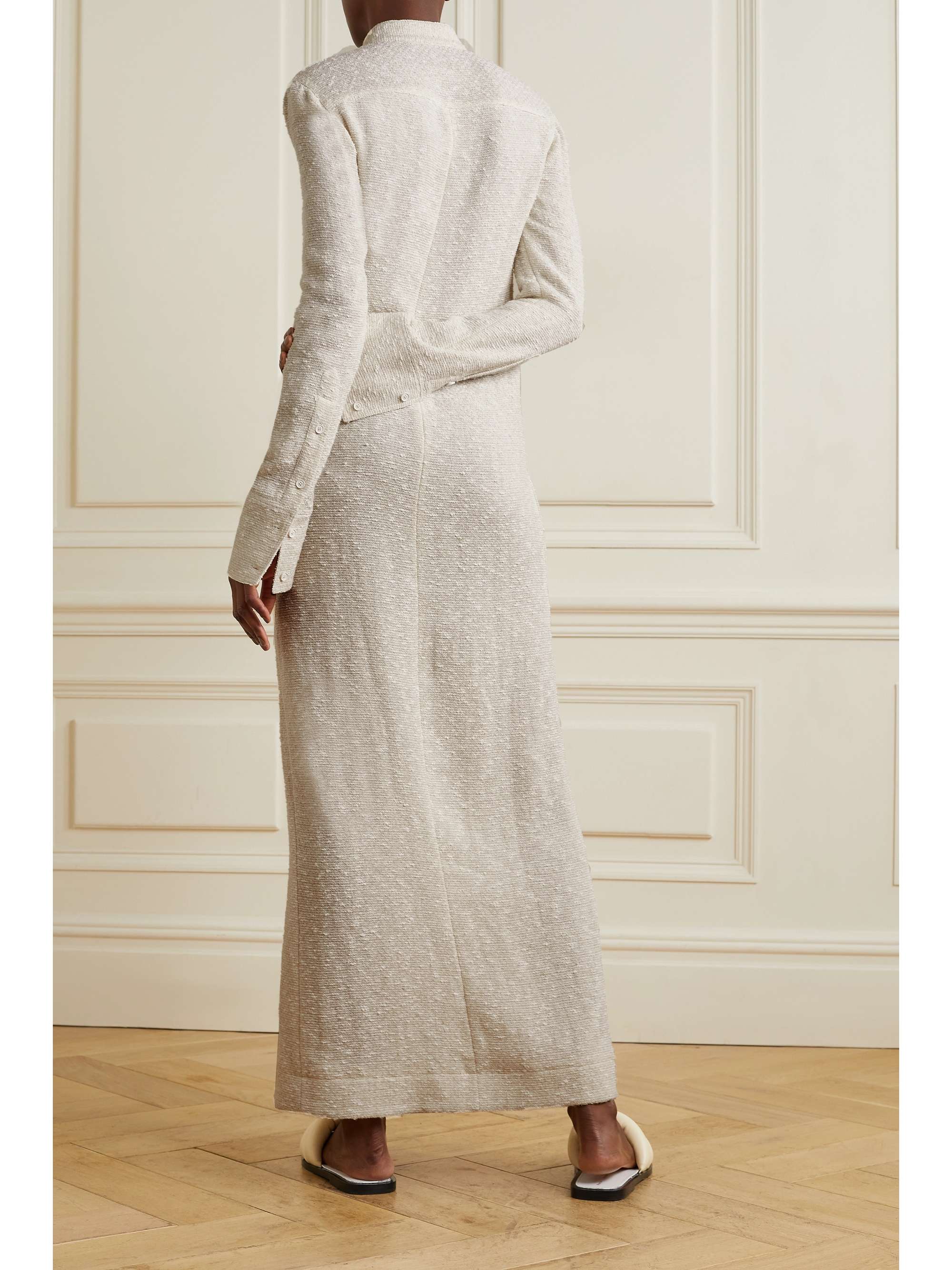 PROENZA SCHOULER Cotton-blend tweed maxi shirt dress | NET-A-PORTER