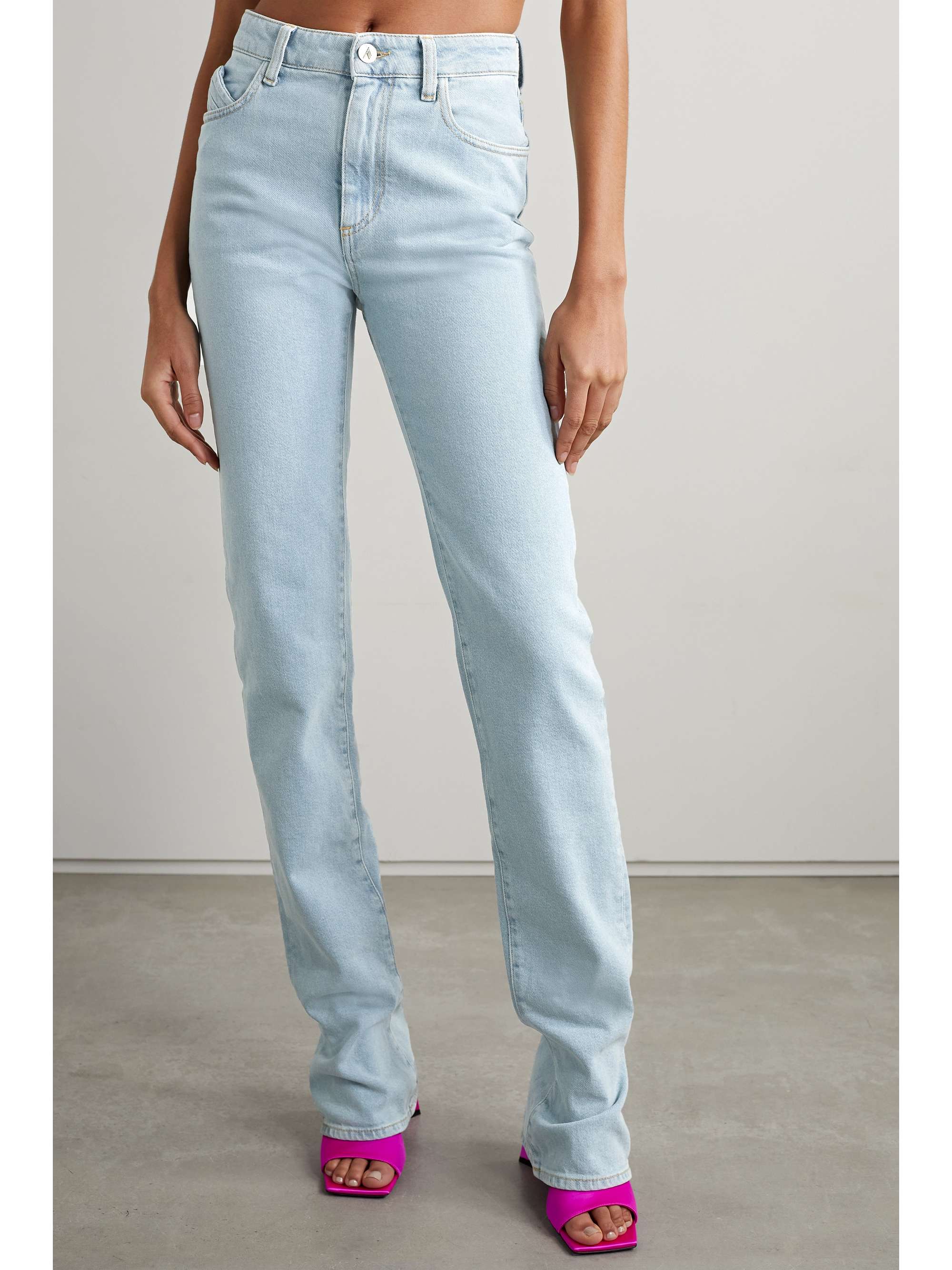 blue Dione high-rise slim-leg jeans 