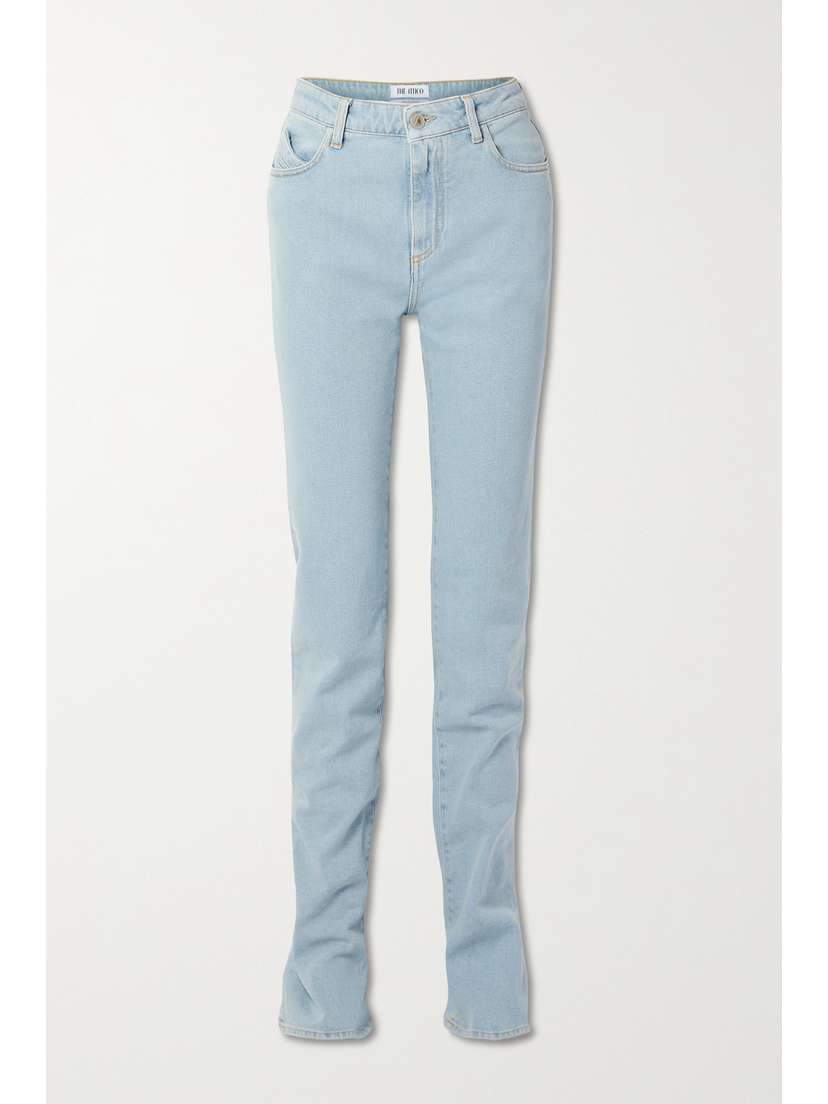 The Attico Dione High-rise Slim-leg Jeans
