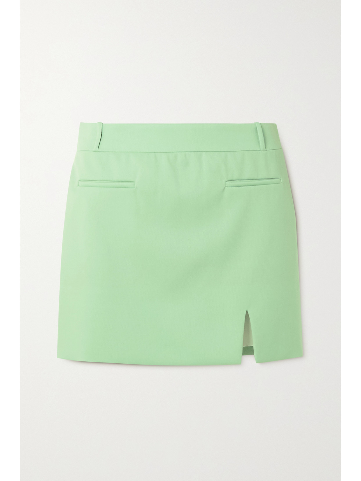 Attico Edie Skirt In Green Wool In Green