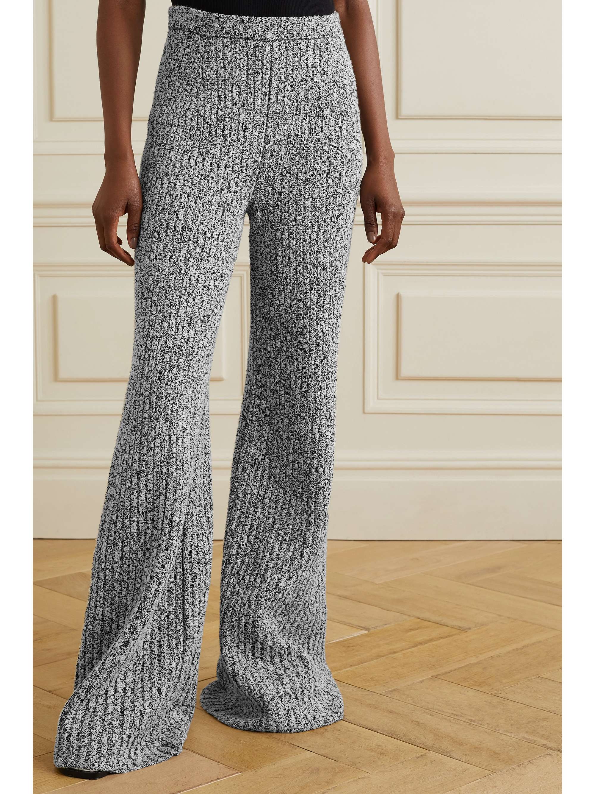PROENZA SCHOULER Ribbed boucléknit wideleg pants NETAPORTER