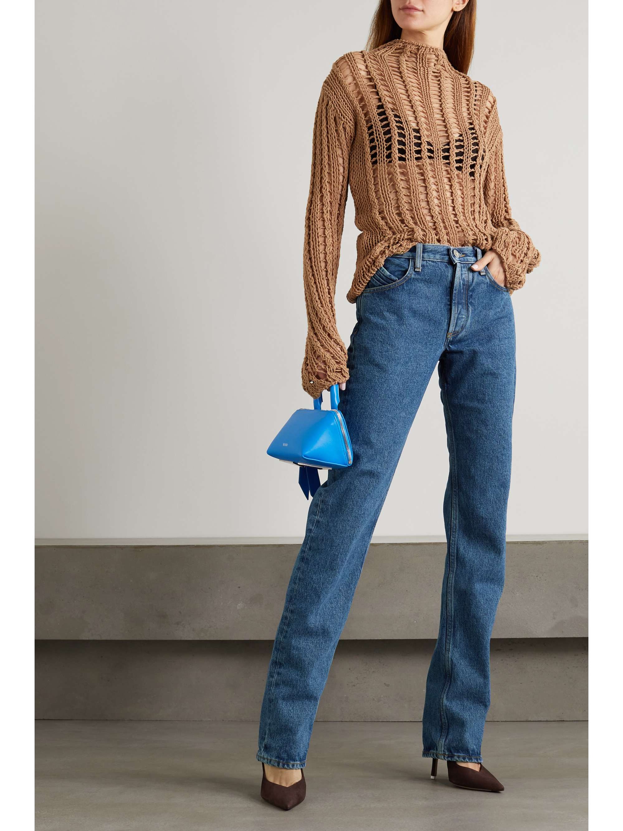 Blue Mid-rise jeans | THE ATTICO | NET-A-PORTER