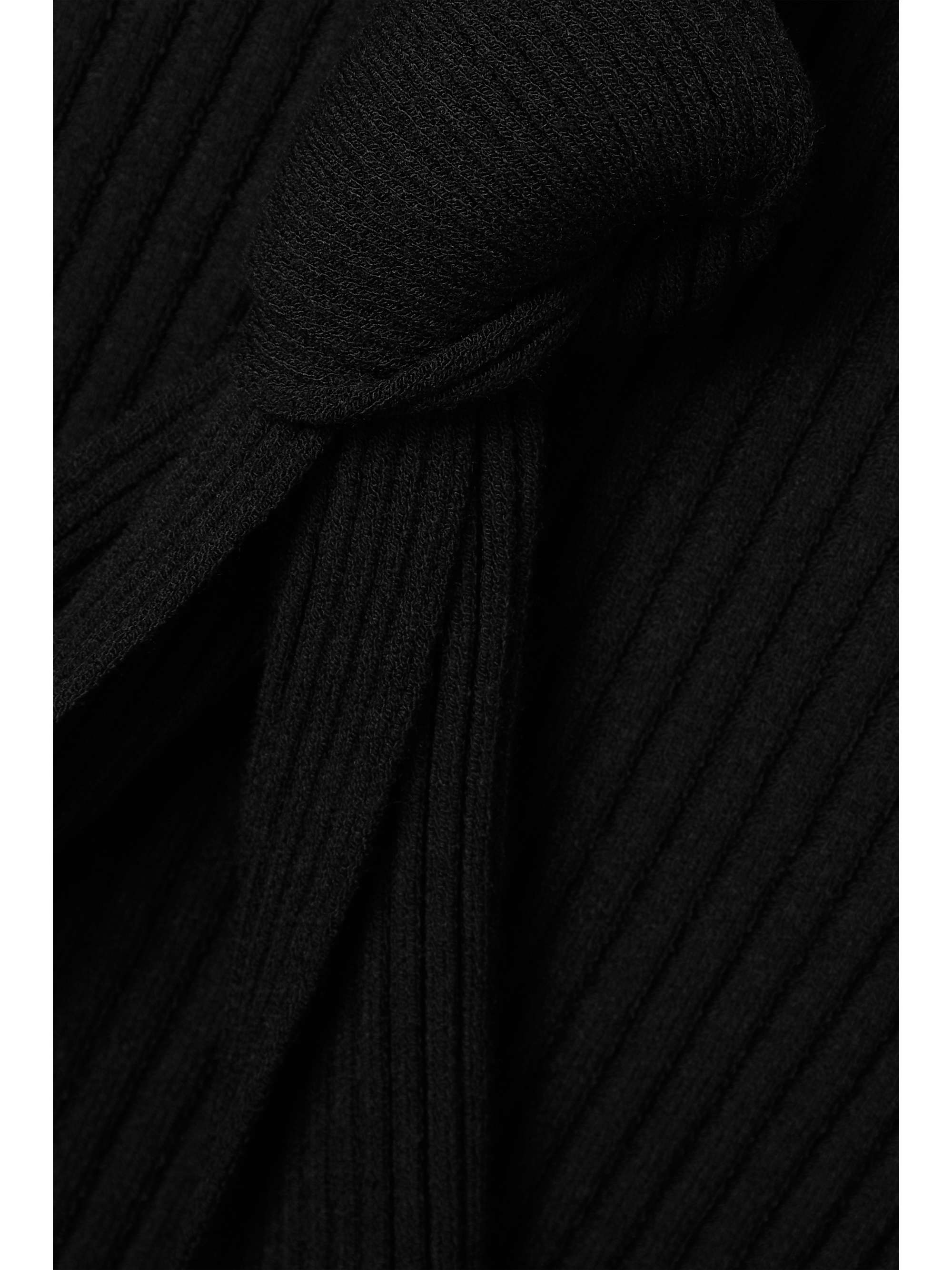 THE ATTICO Ribbed-knit halterneck sweater