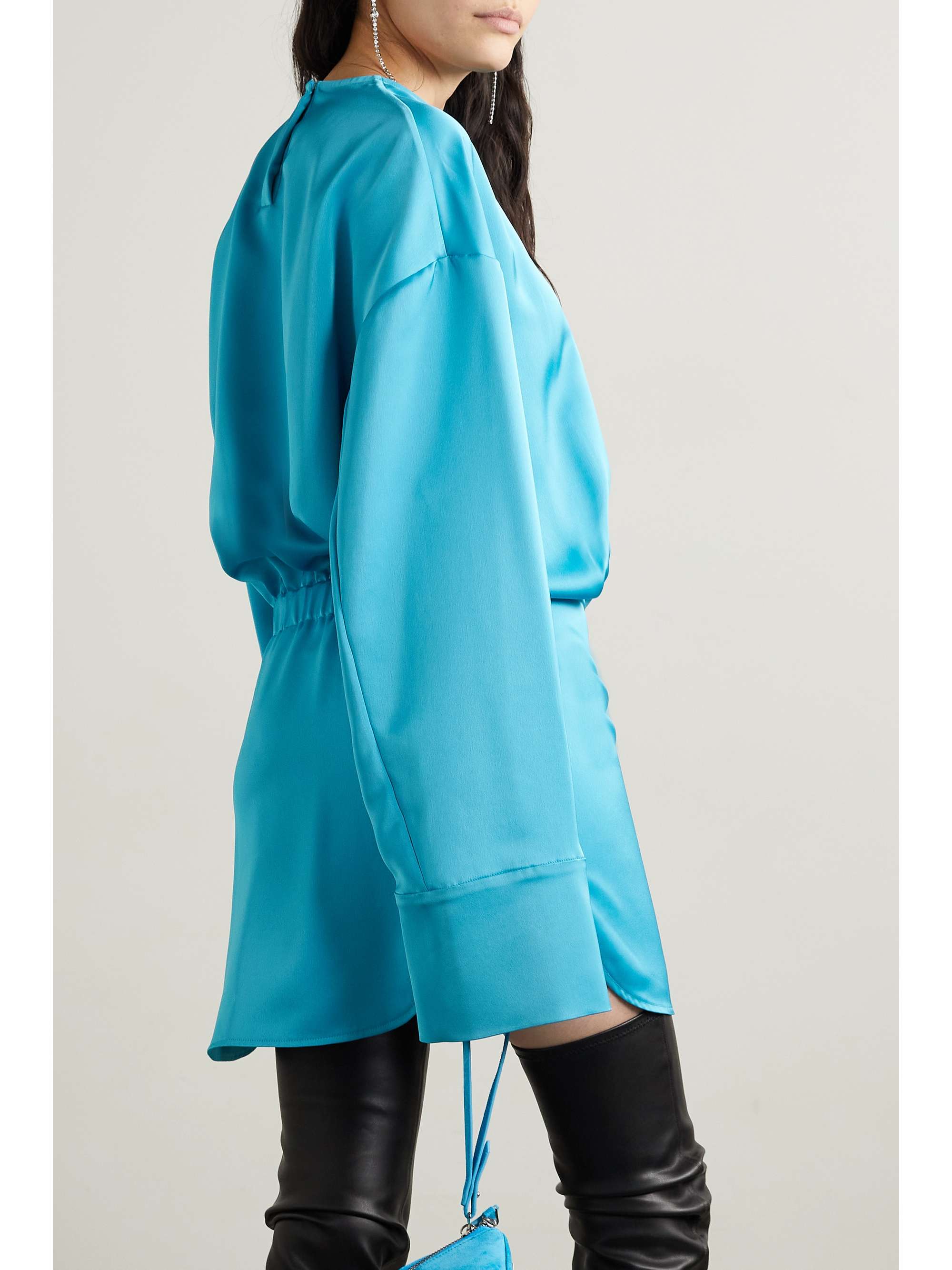 THE ATTICO Abito satin-crepe mini dress
