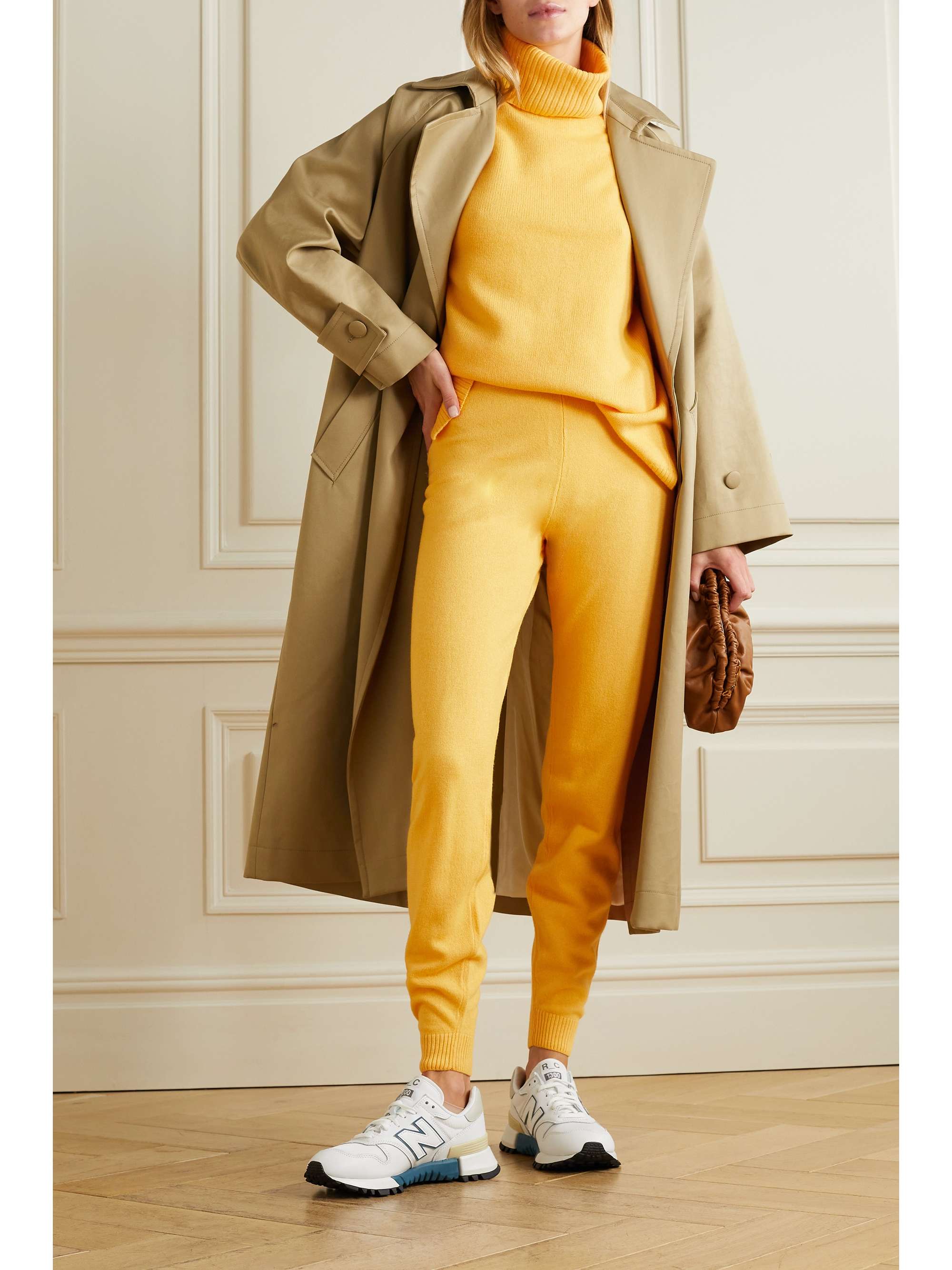 LESET Zoe knitted track pants