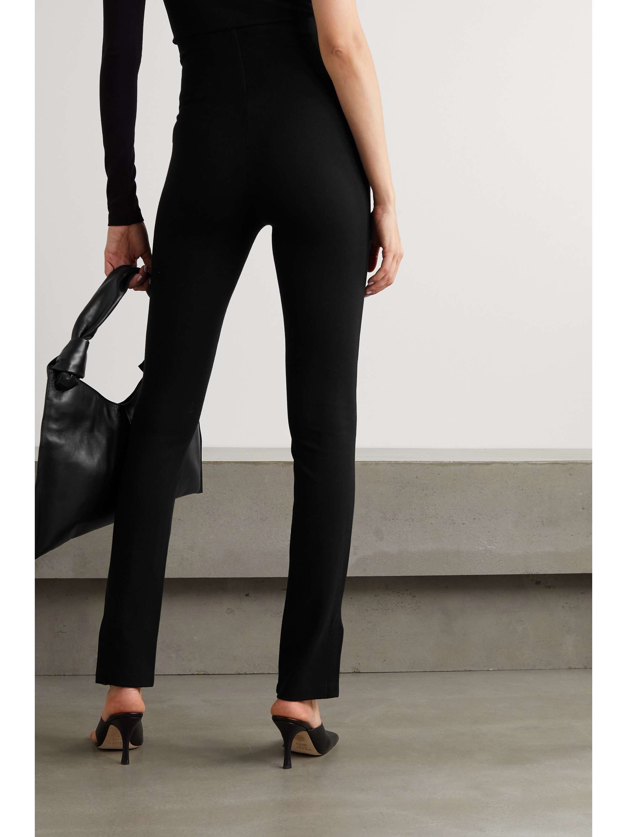LESET Rio stretch-ponte straight-leg pants