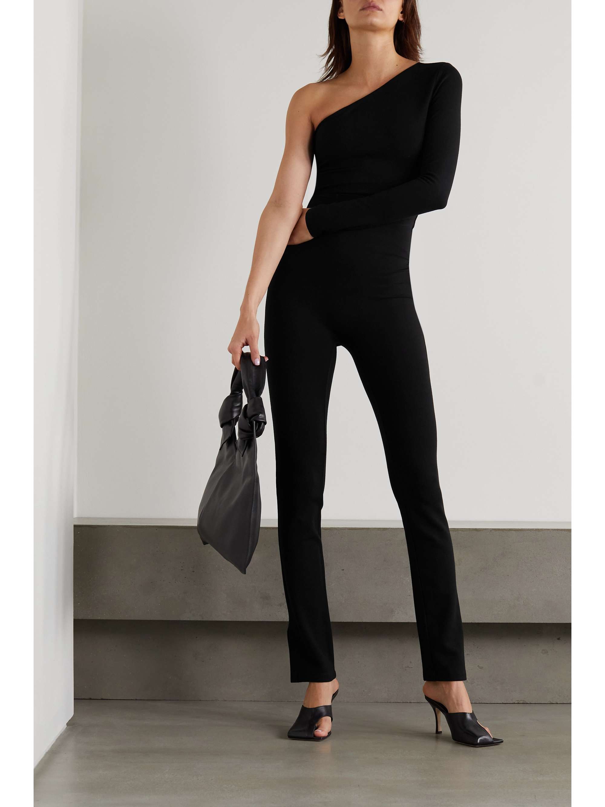LESET Rio stretch-ponte straight-leg pants