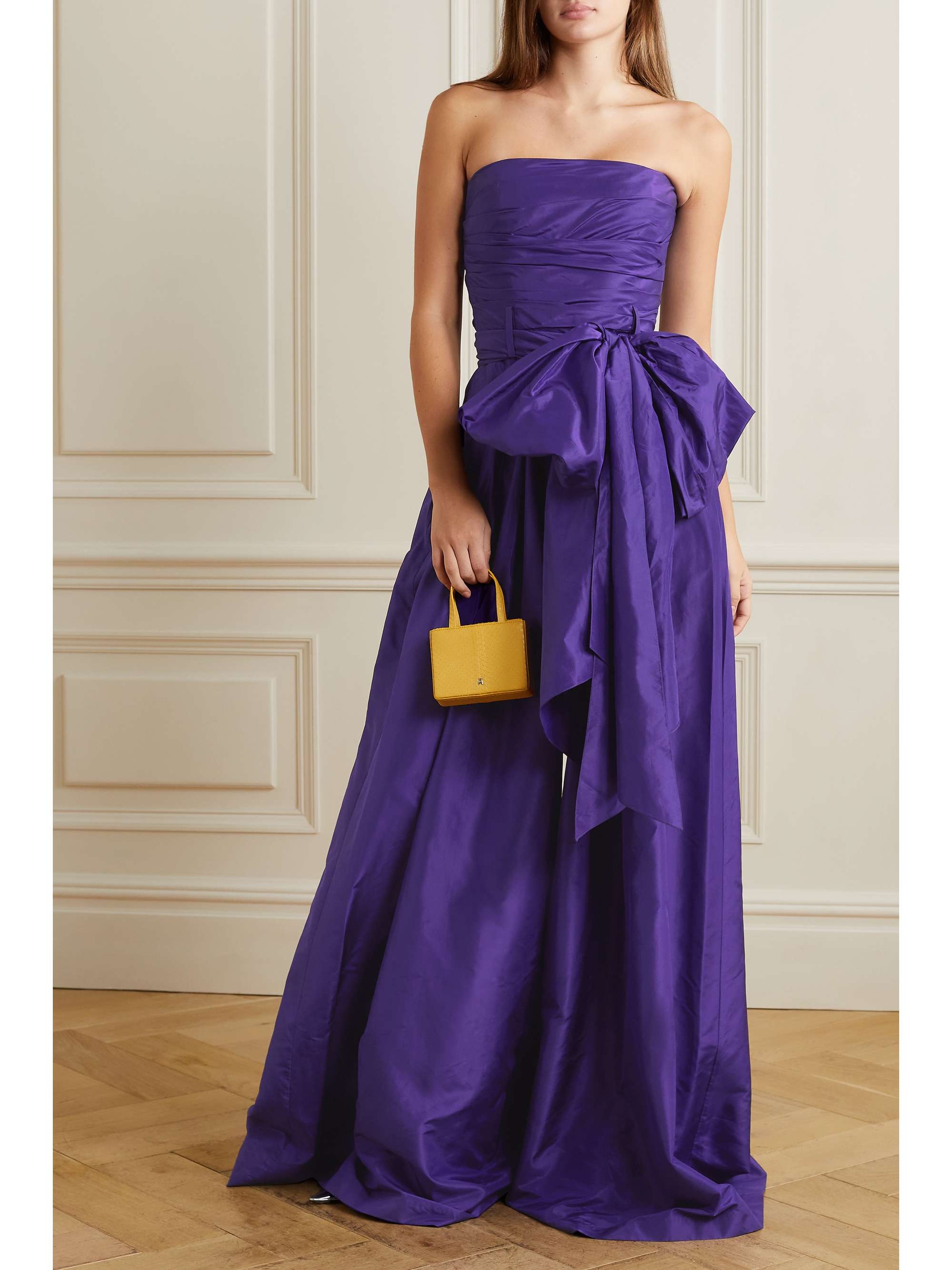 oscar de la renta purple dress