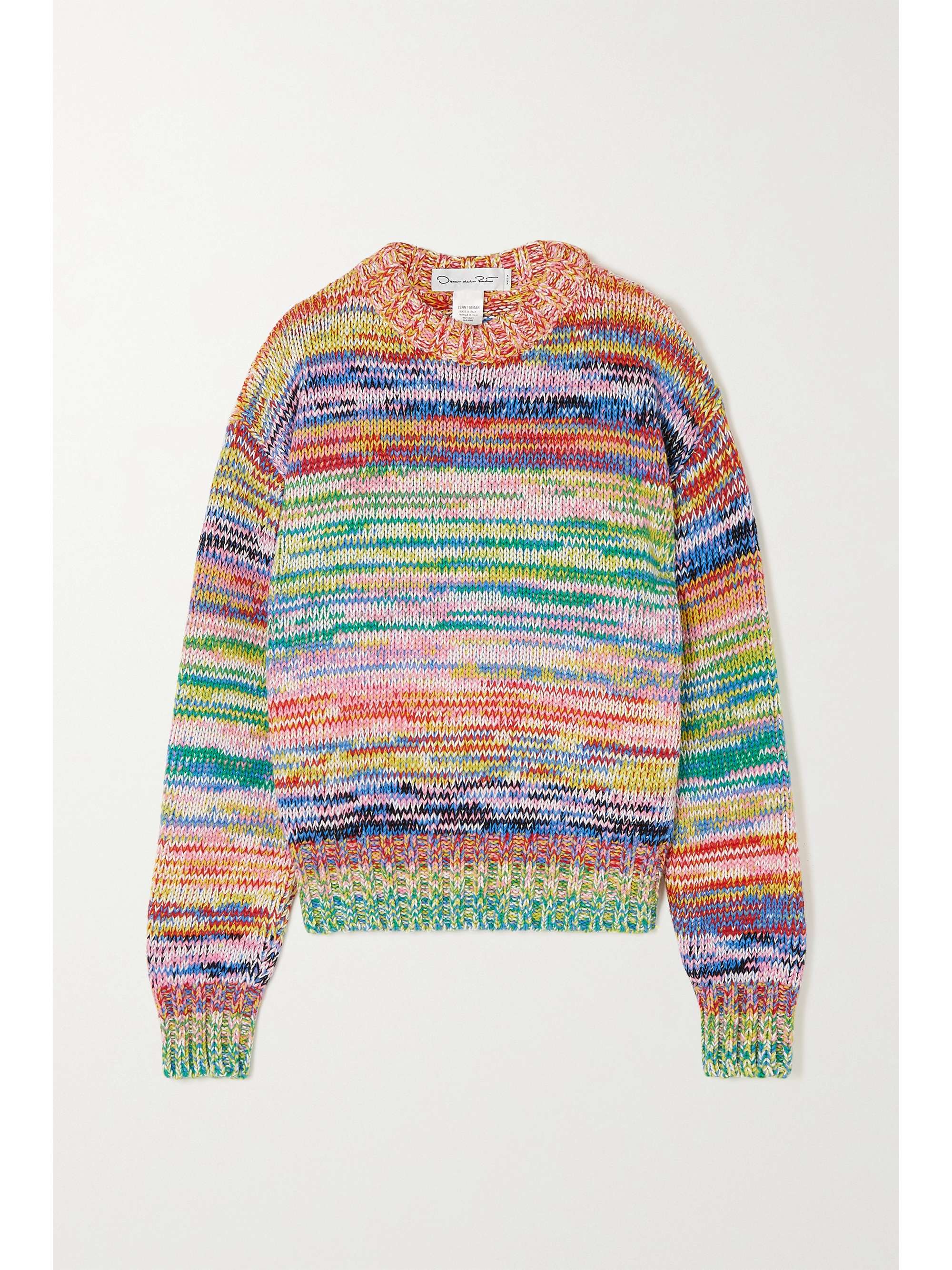 Orange Cotton sweater | OSCAR DE LA 