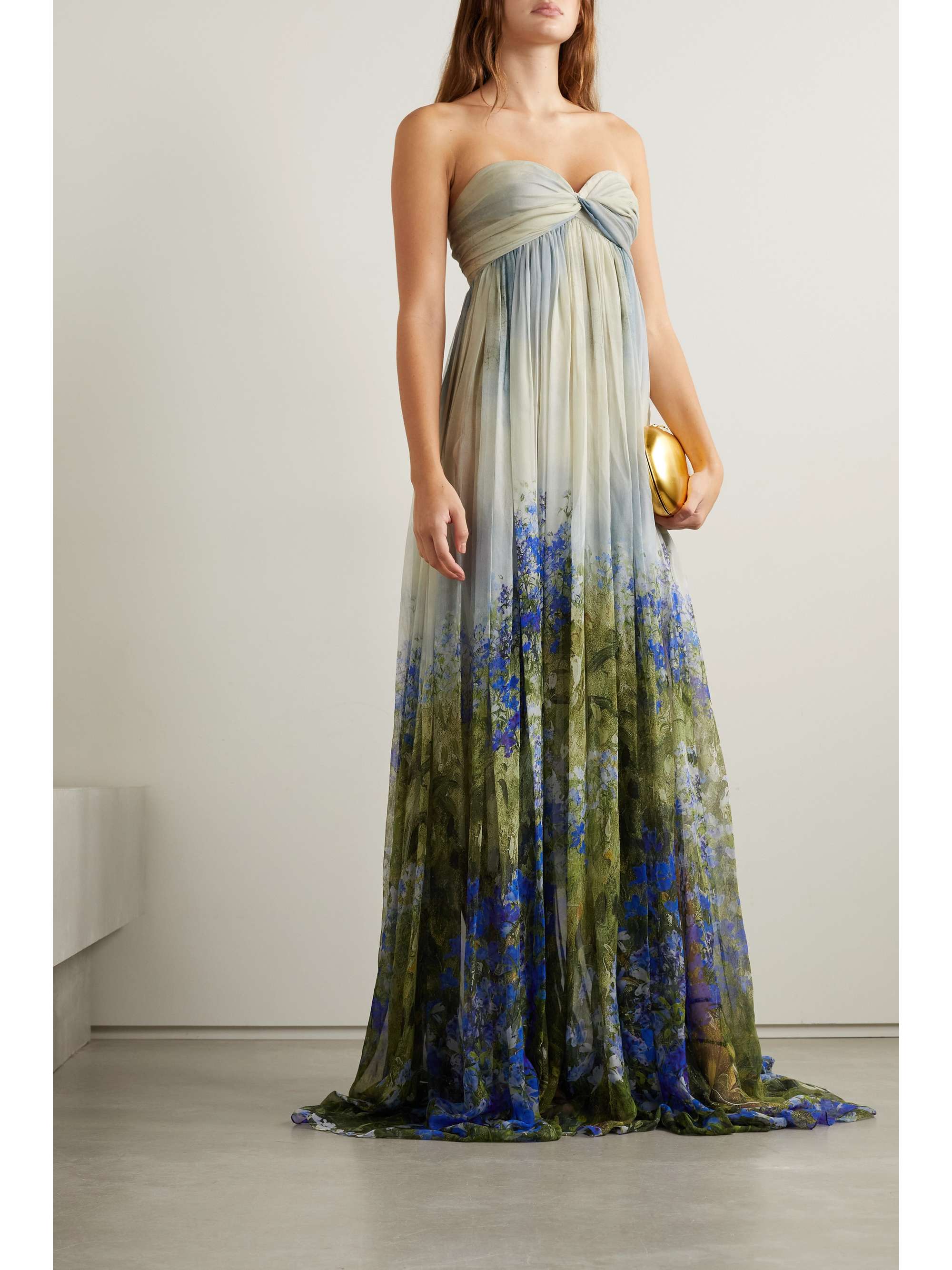 silk chiffon gown