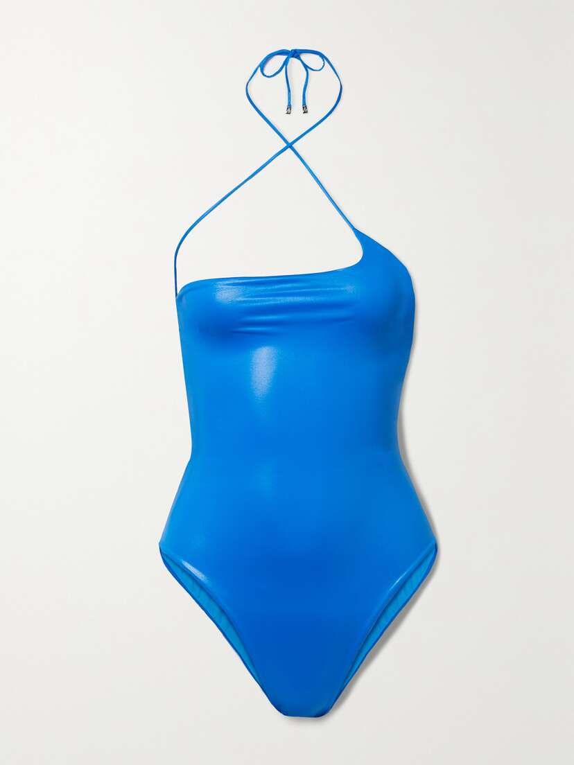 The Attico Coated Halterneck Swimsuit - x large