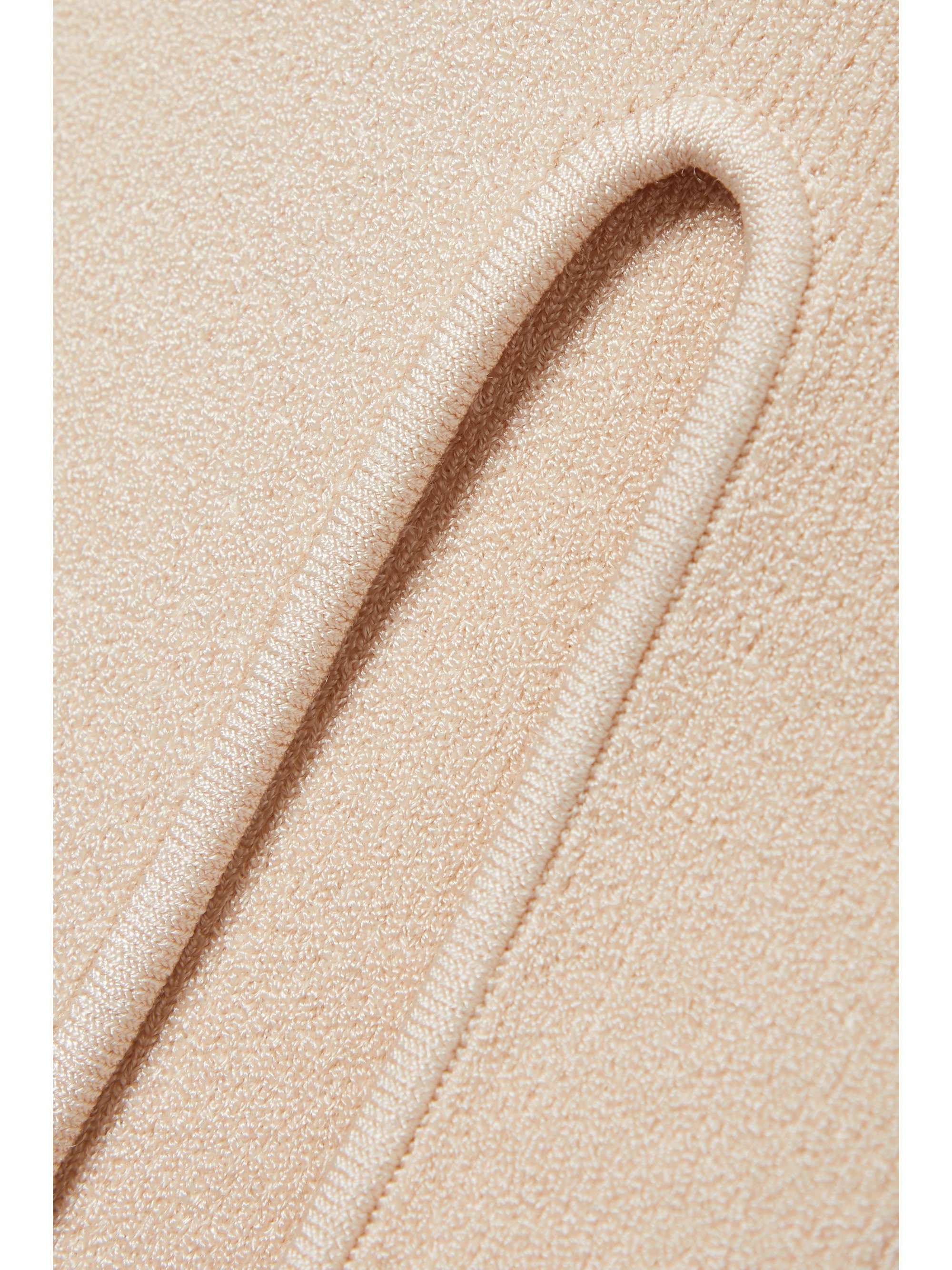 GALVAN Delia stretch-knit midi skirt