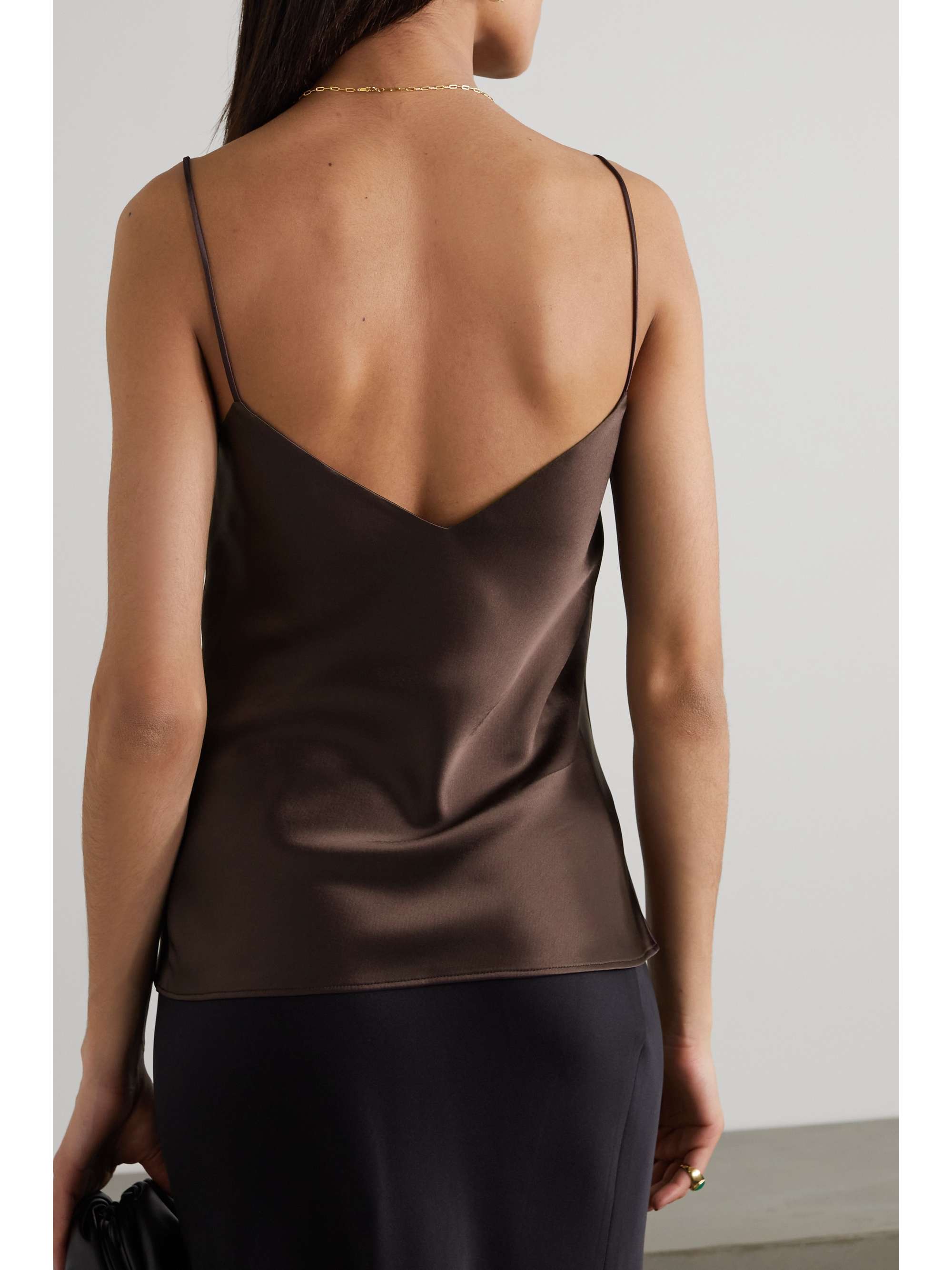 GALVAN Satin camisole