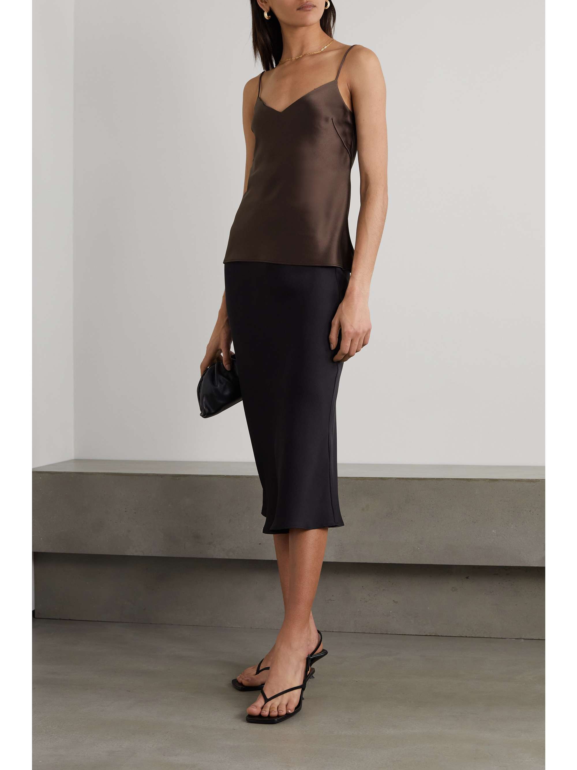 GALVAN Satin camisole