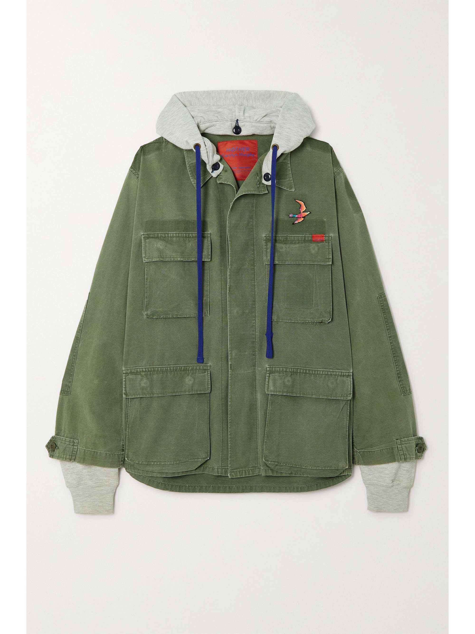 hooded jersey jacket