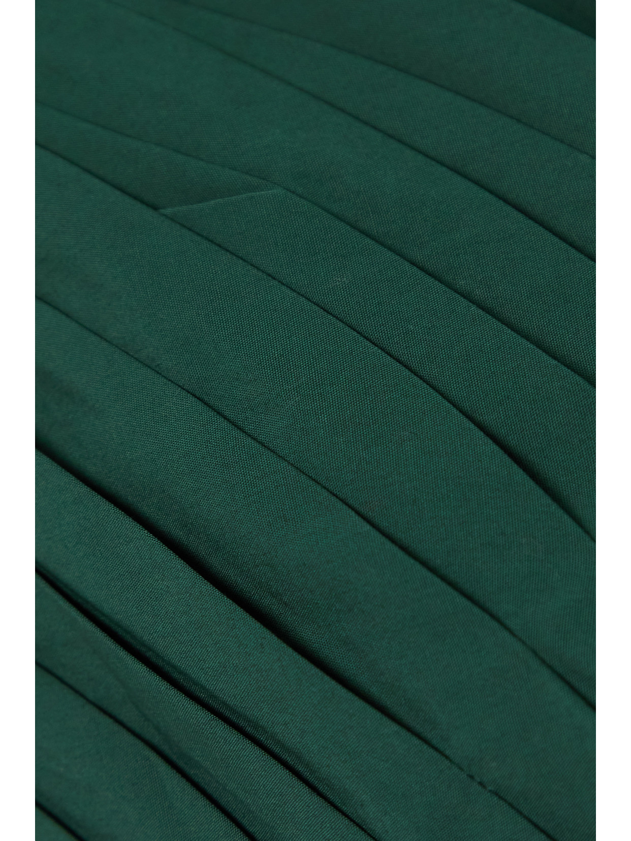 Bassike Strapless Cropped Gathered Cotton-poplin Top In Green