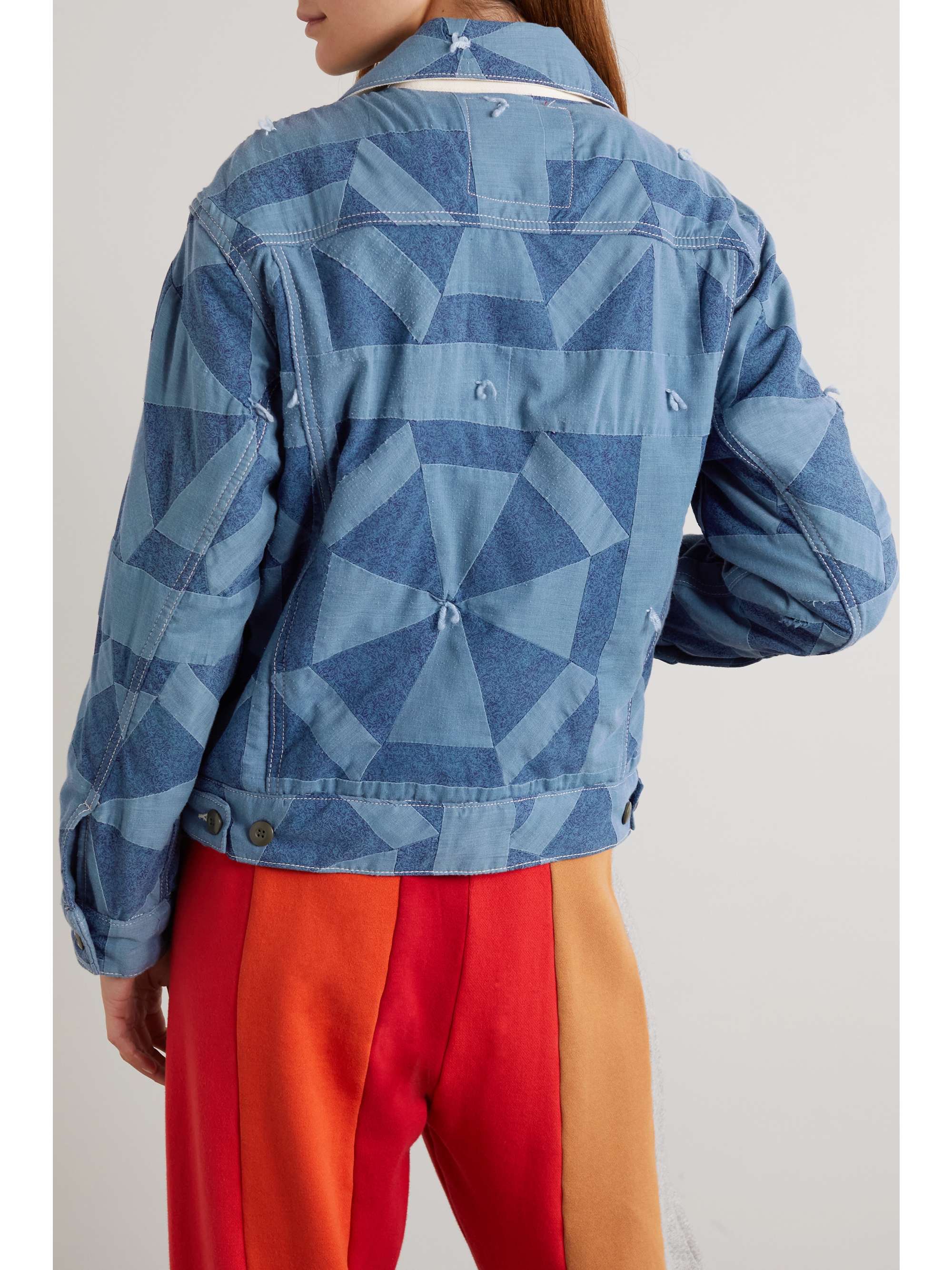 MOTHER + NET SUSTAIN + Carolyn Murphy Mountain Drifter patchwork chambray jacket