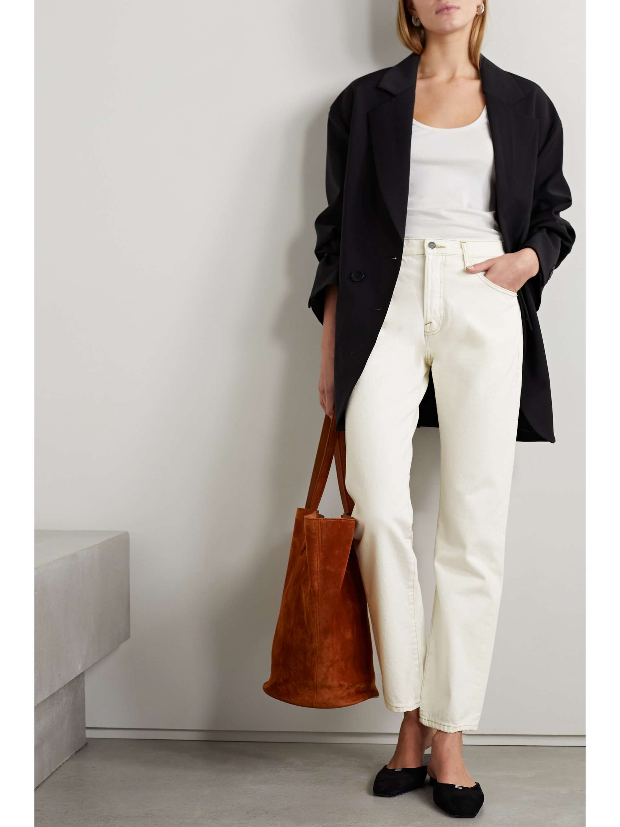 FRAME Le Slouch low-rise straight-leg jeans