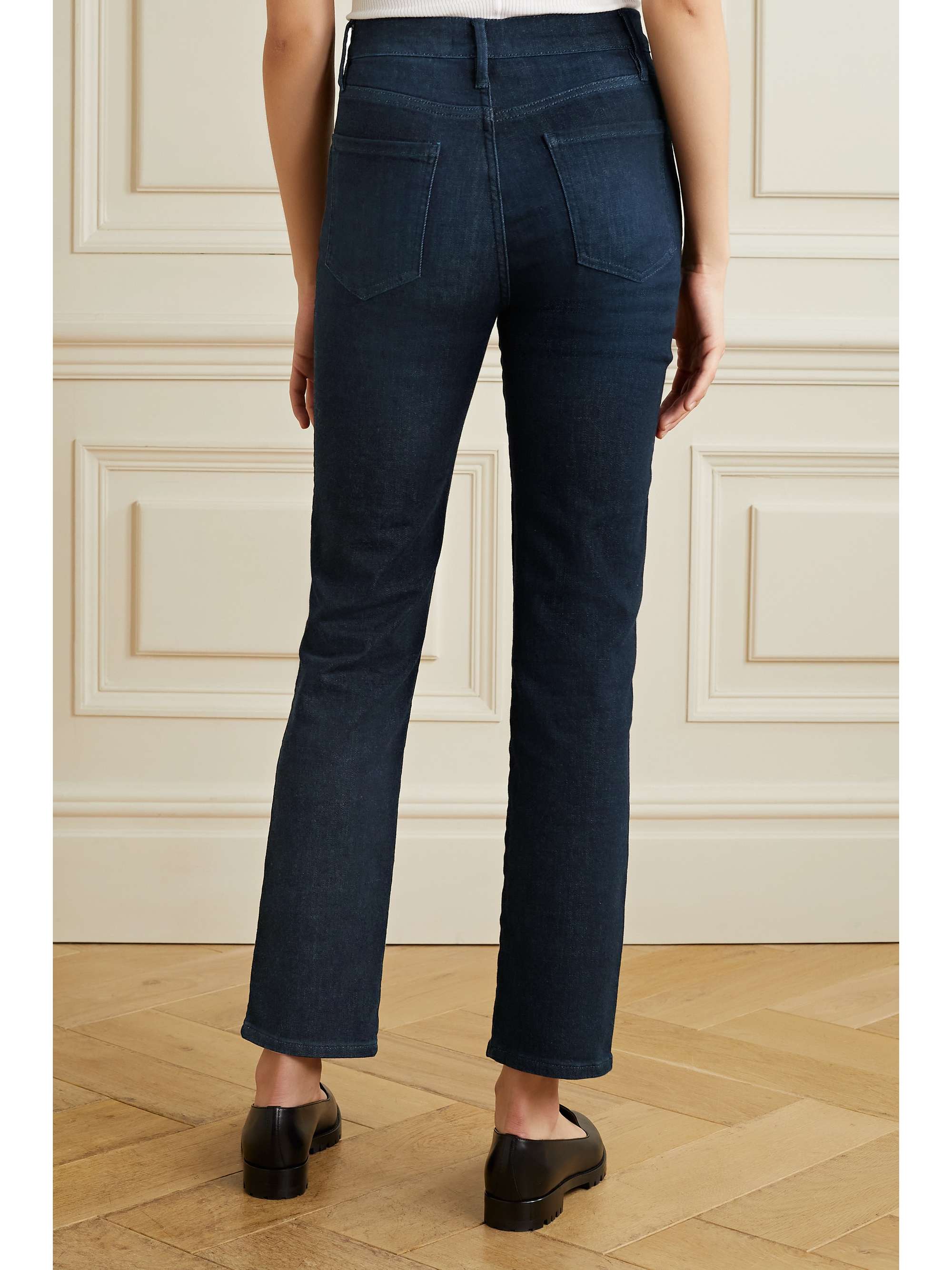 Dark denim Le Sylvie high-rise slim-leg 
