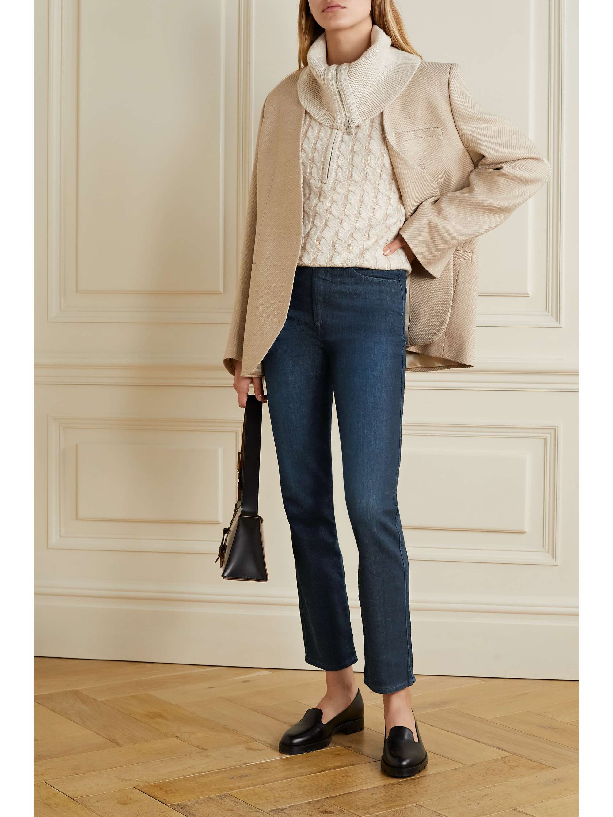 Dark denim Le Sylvie high-rise slim-leg 