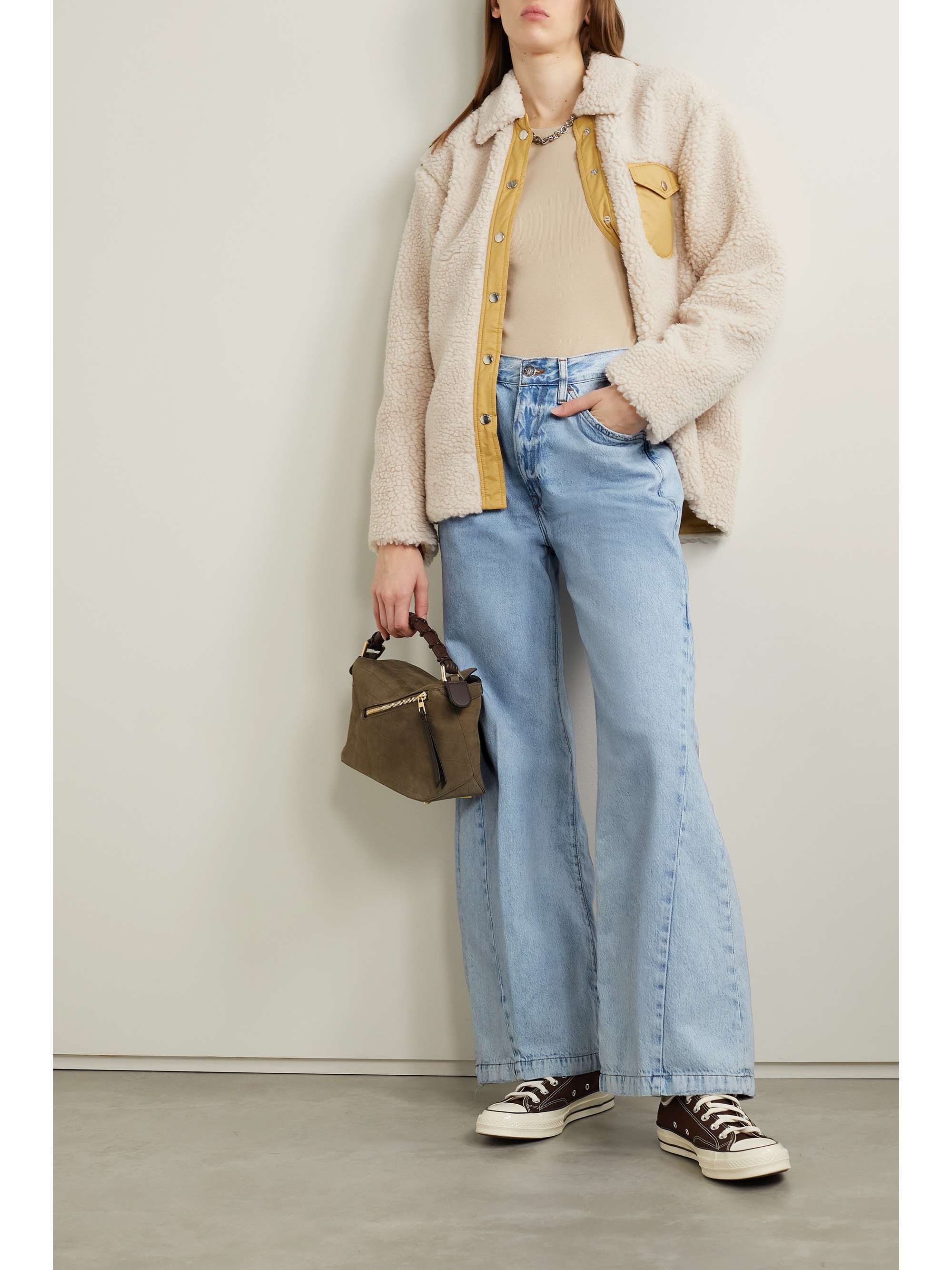 Light denim Le Baggy high-rise wide-leg 