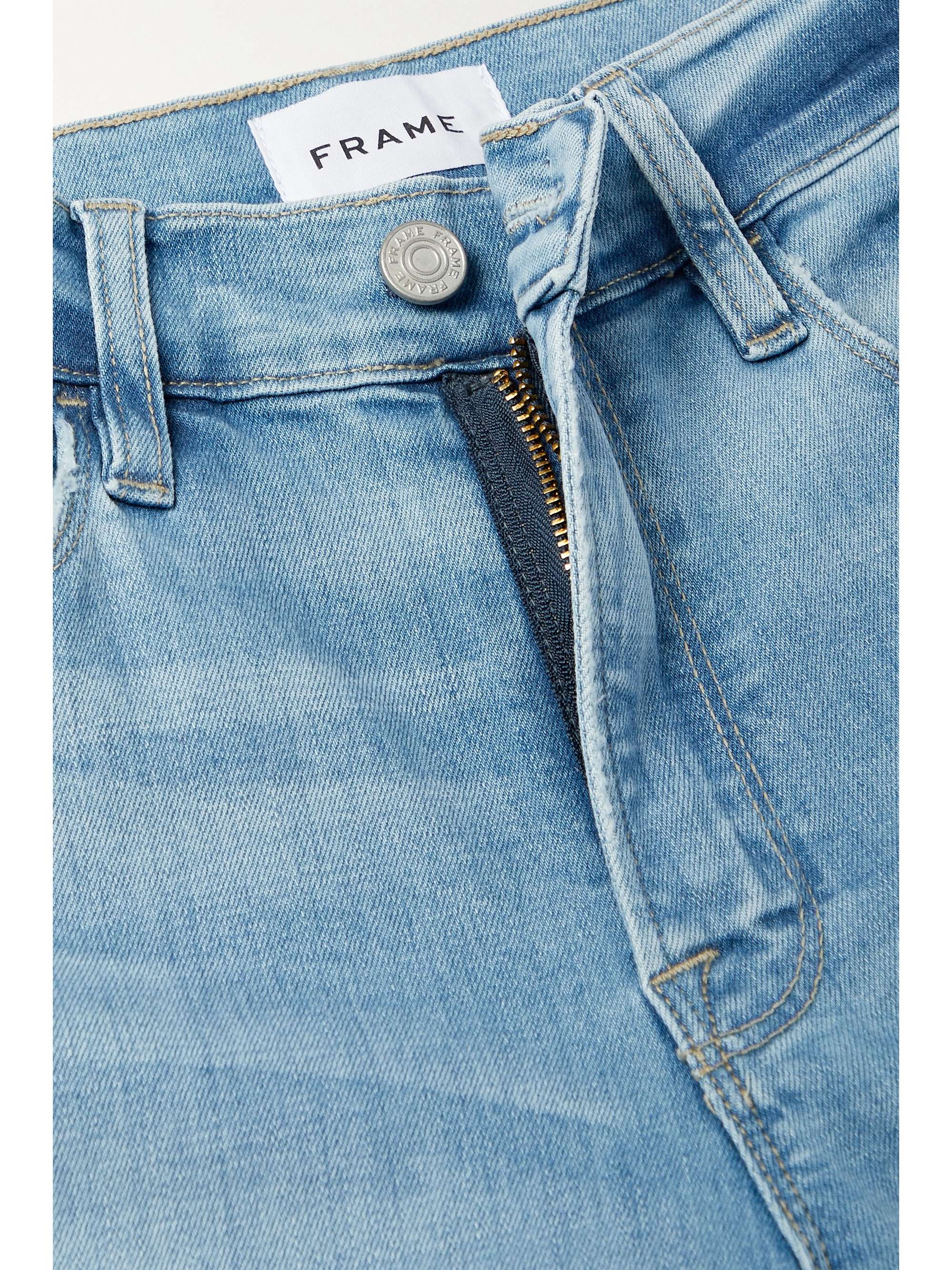 high rise palazzo jeans